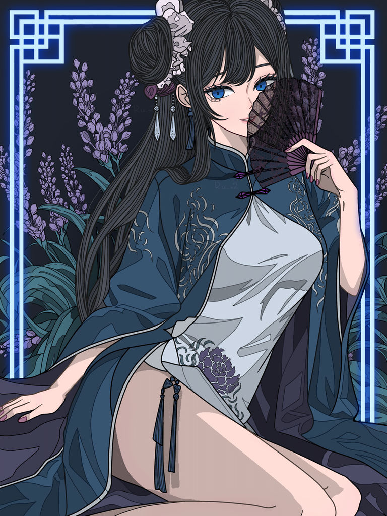 图片[7]-二次元COS分享[P站插画]绽放于手中的花朵 – 扇子插画特辑 –-二次元COS分享次元吧