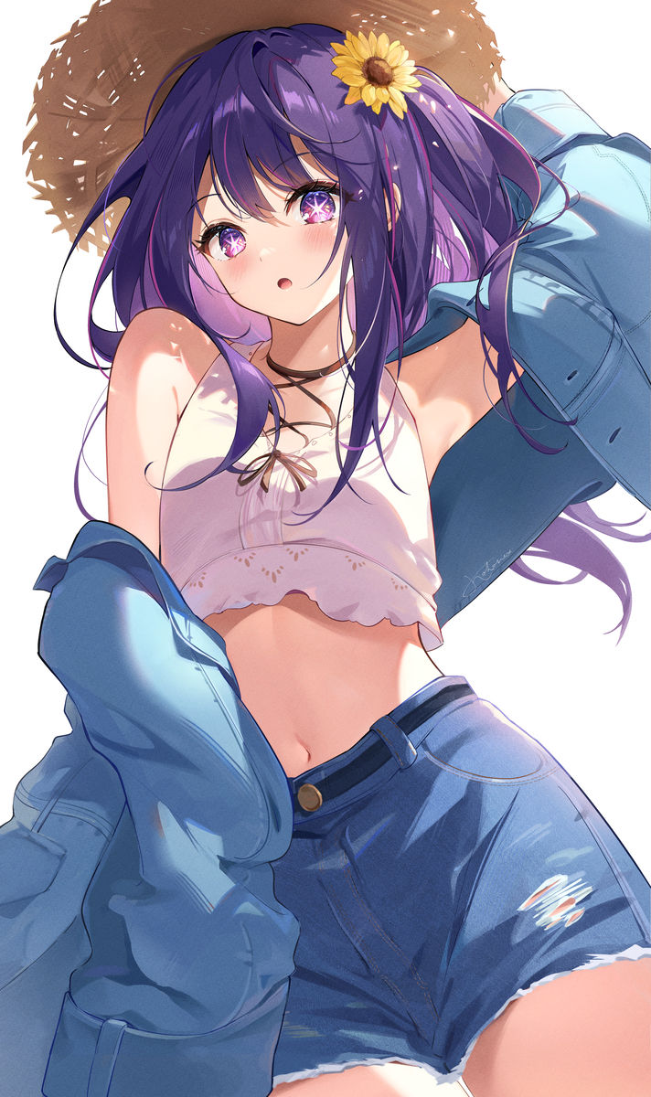 图片[4]-二次元COS分享[P站插画]休闲轻快♡牛仔短裤插画特辑 –-二次元COS分享次元吧