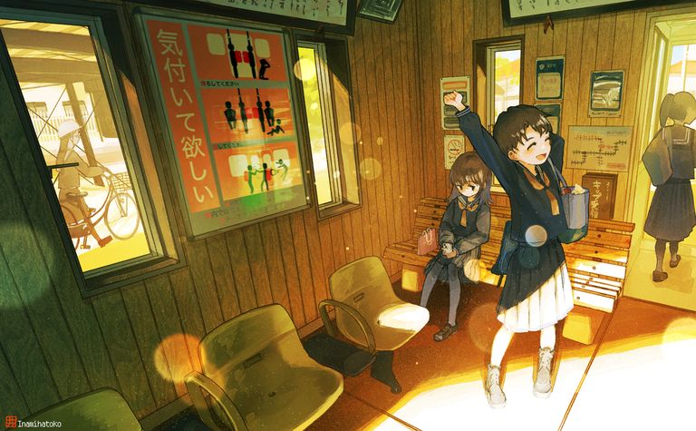 图片[11]-二次元COS分享[P站插画]小憩一下 – 长椅插画特辑 –-二次元COS分享次元吧