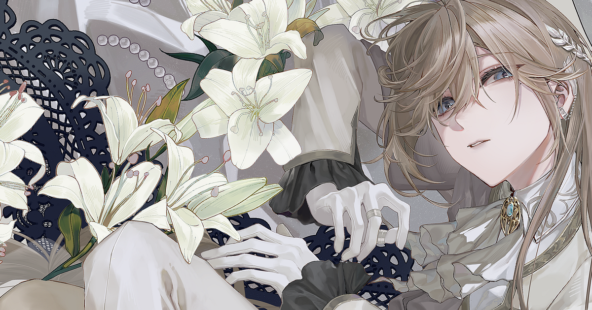 [P站插画]纯洁之美 - 白百合插画特辑 --二次元COS分享次元吧