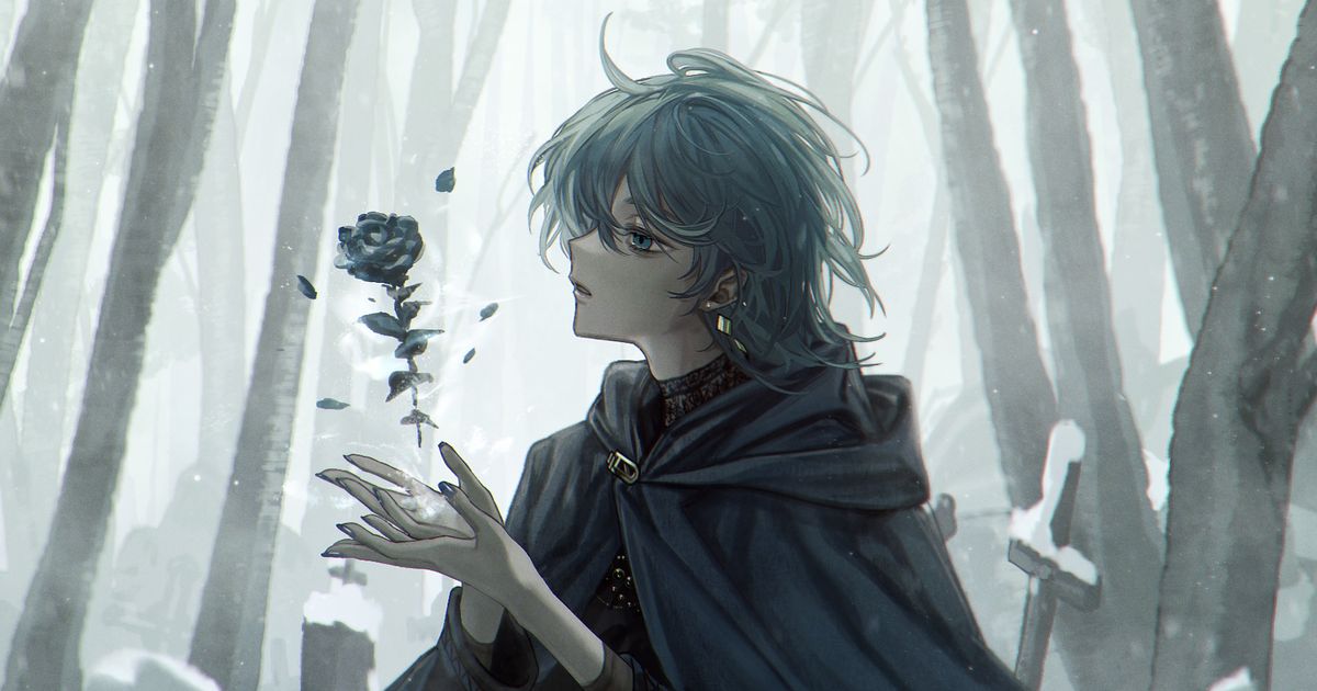 [P站插画]寡淡却缤纷 - 「灰色系」插画特辑 --二次元COS分享次元吧