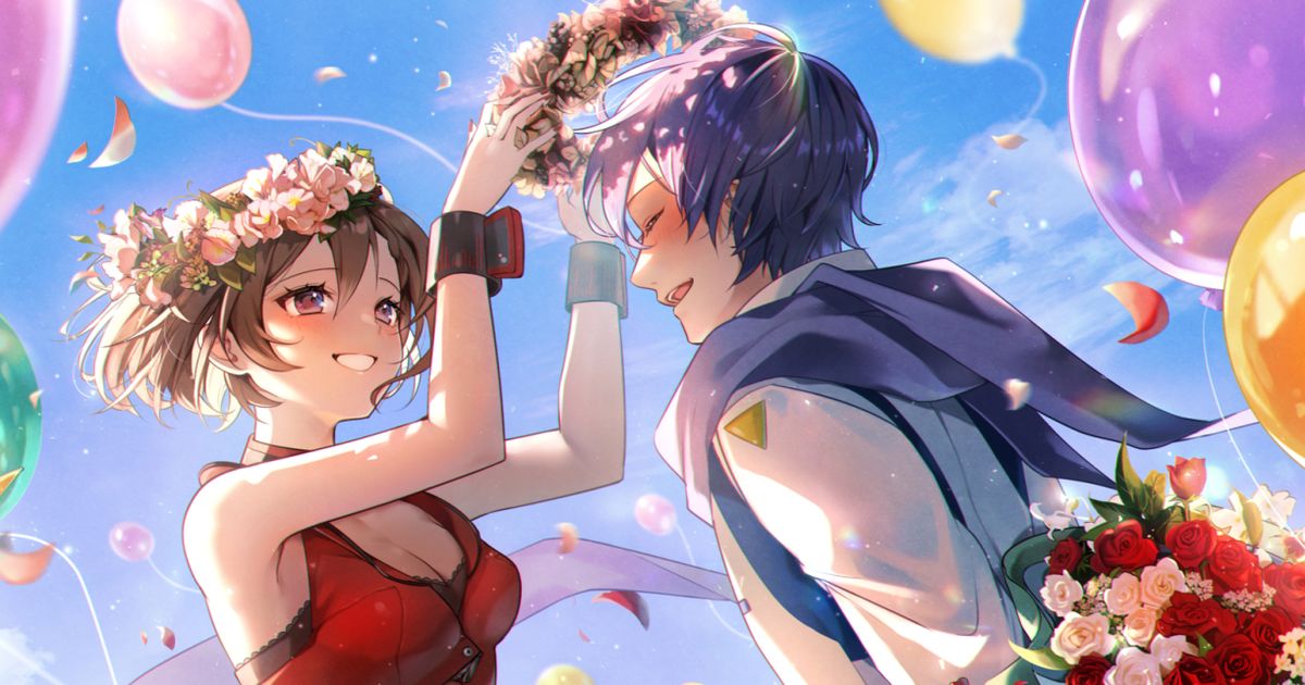 [P站插画]华丽装饰 – 花冠插画特辑 –-二次元COS分享次元吧