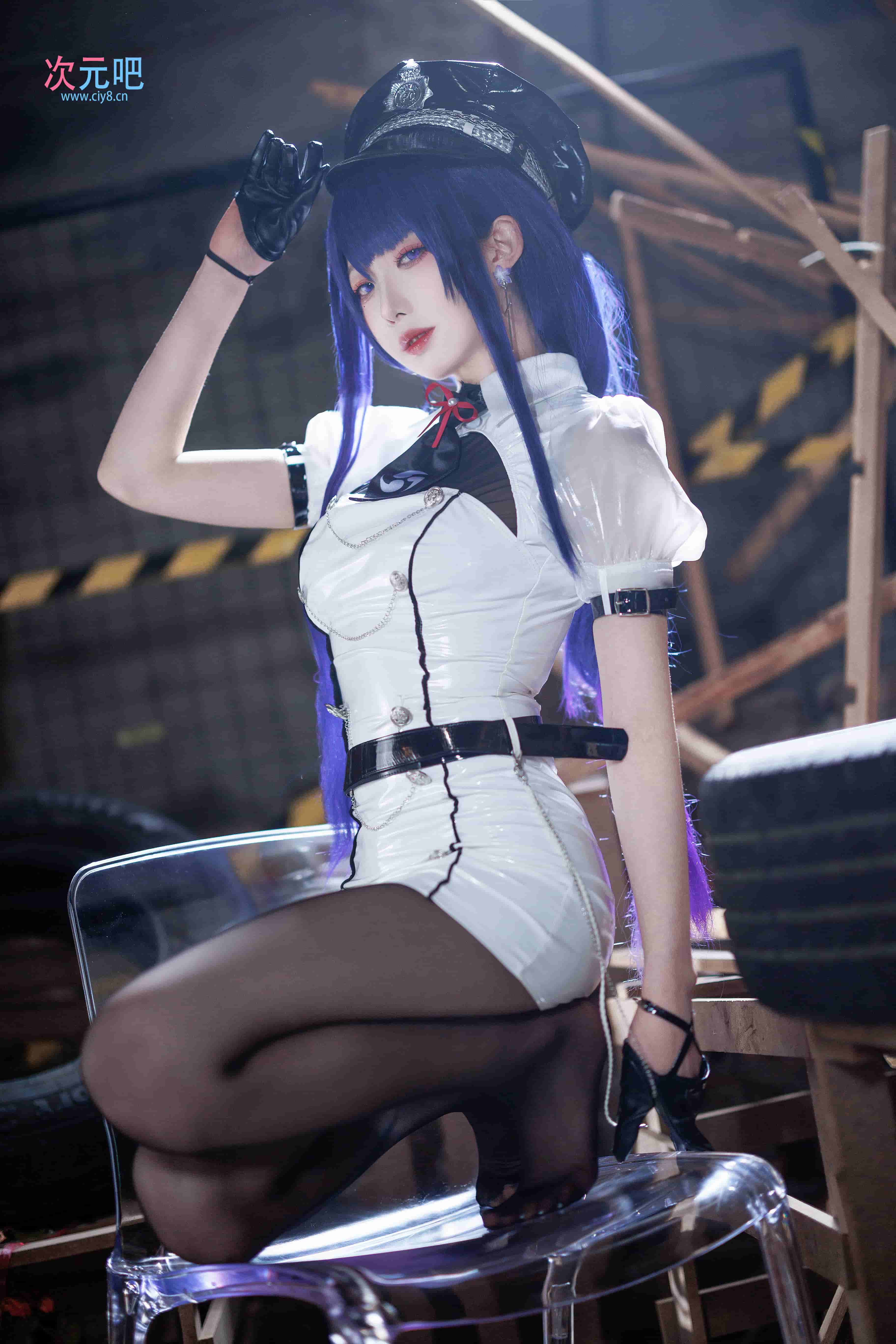 图片[1]-二次元COS分享封疆疆v – 雷电将军女警-二次元COS分享次元吧