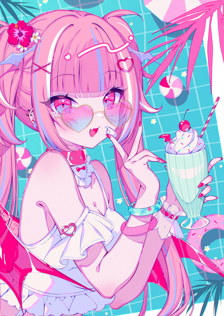 图片[3]-二次元COS分享[P站插画]眼部魅力大提升♡ – 墨镜女子插画特辑 –-二次元COS分享次元吧