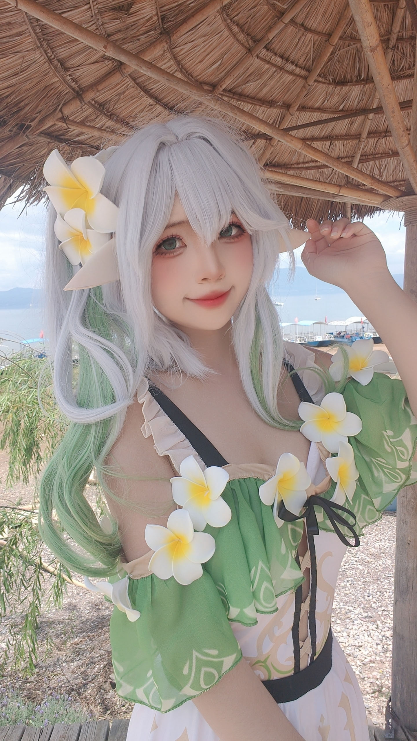 图片[2]-二次元COS分享[COSplay]原神 小草神泳装~-二次元COS分享次元吧