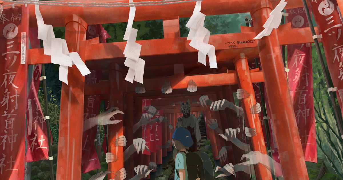 [P站插画]神与人的界线 - 鸟居插画特辑 --二次元COS分享次元吧