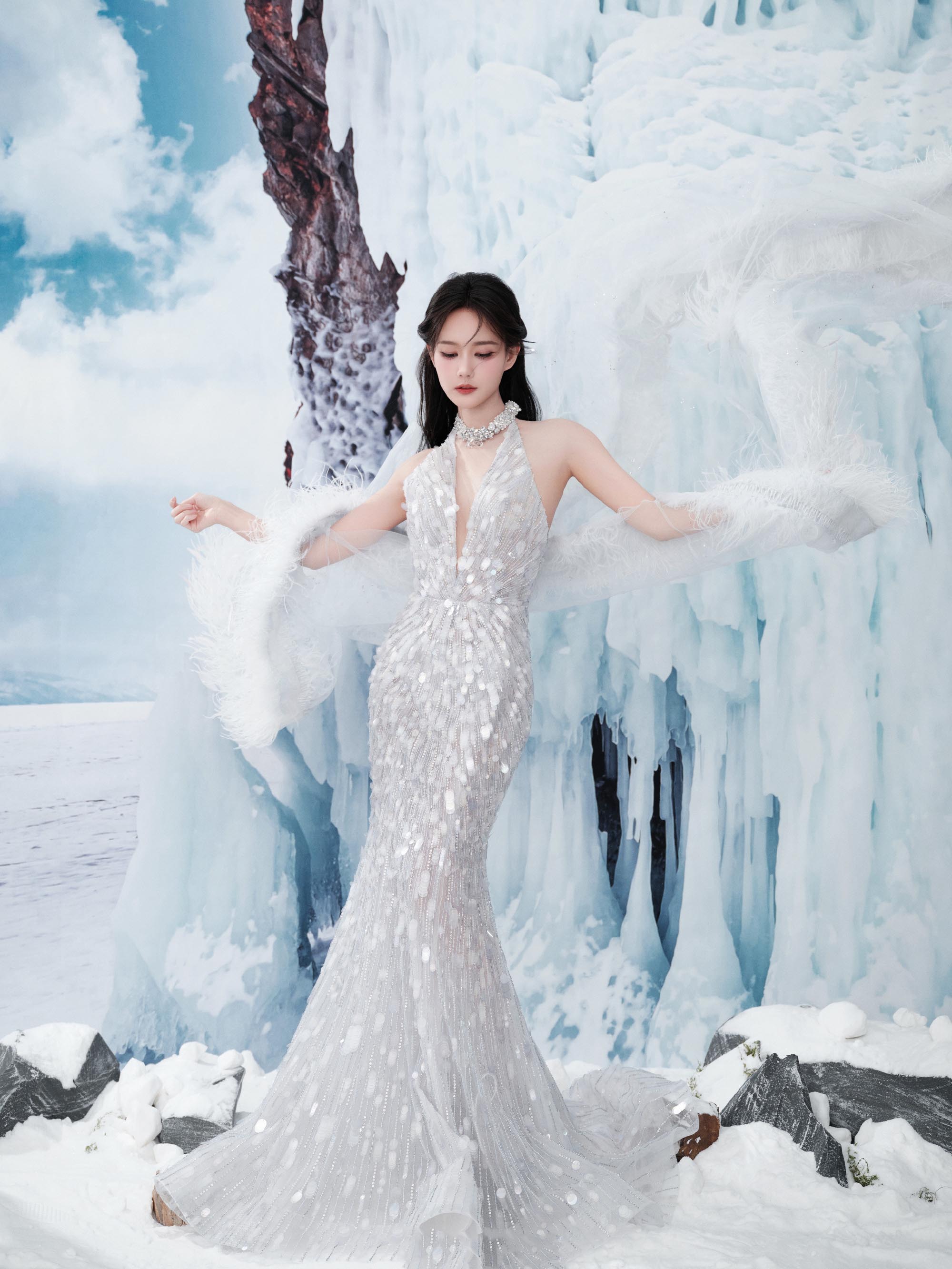 图片[7]-二次元COS分享[明星写真]李一桐雪域精灵妆，宛若冰雪世界中走出的梦幻公主-二次元COS分享次元吧