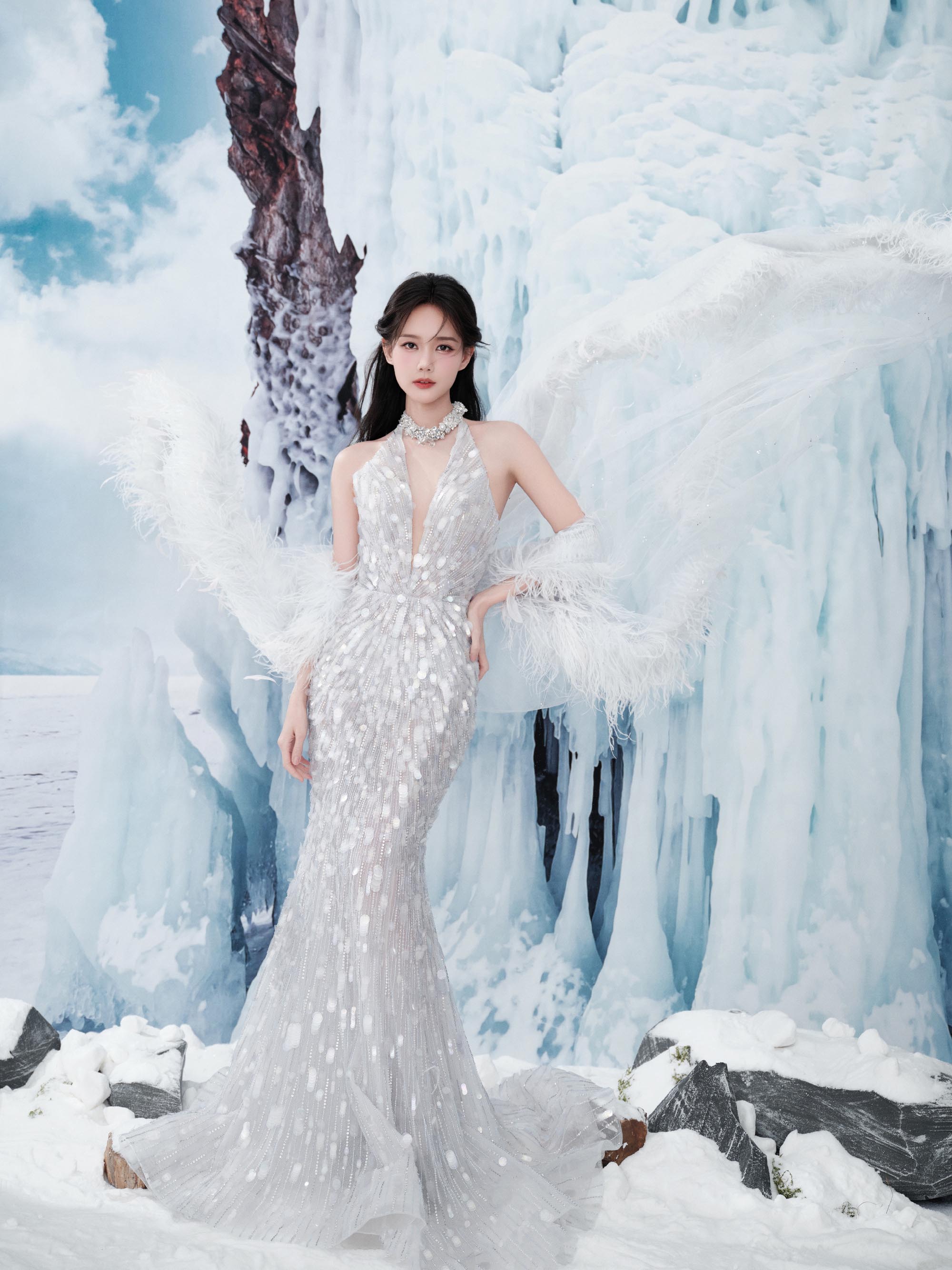 图片[9]-二次元COS分享[明星写真]李一桐雪域精灵妆，宛若冰雪世界中走出的梦幻公主-二次元COS分享次元吧