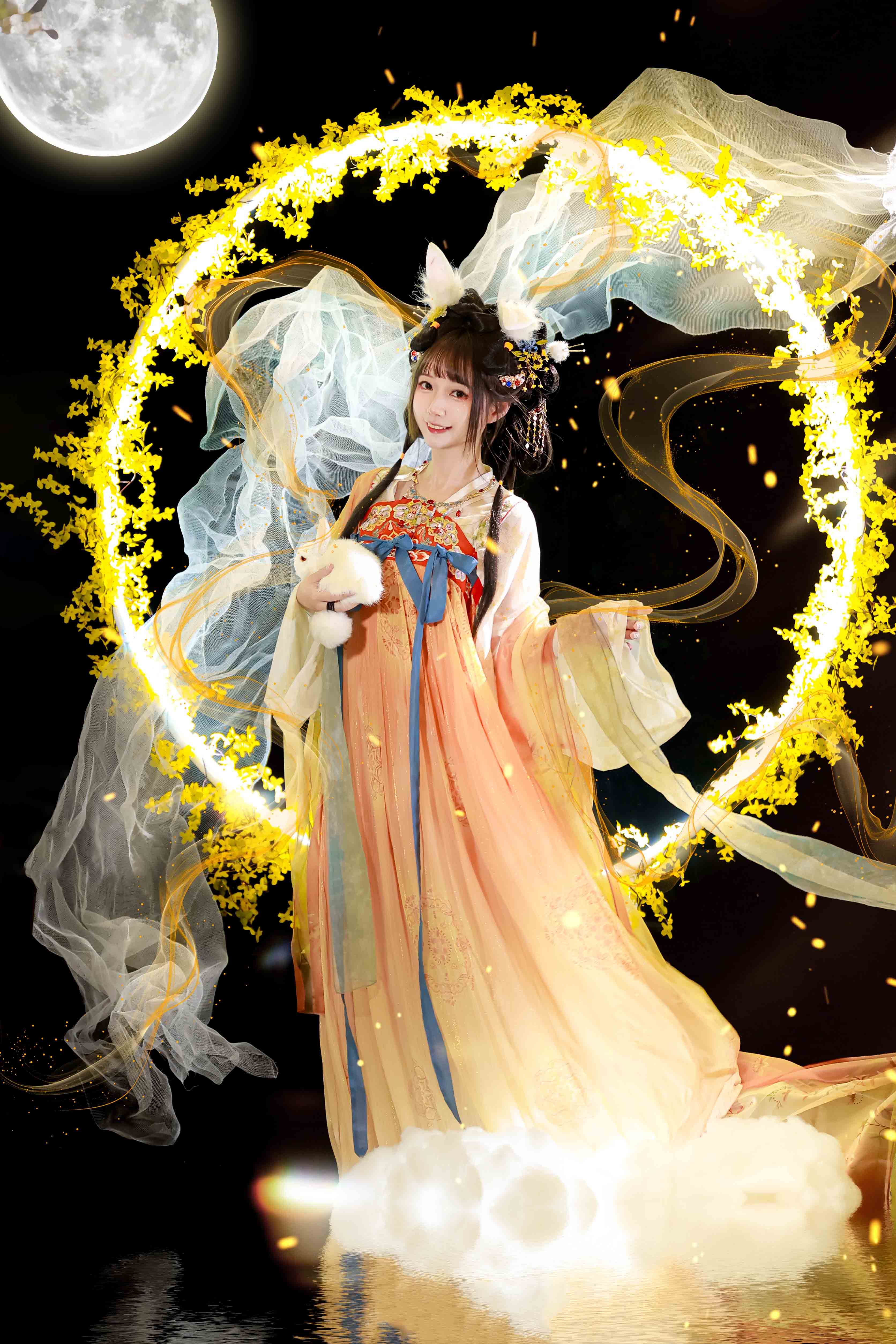 图片[9]-二次元COS分享[汉服]玉兔也要放中秋，这两天不捣药啦~-二次元COS分享次元吧