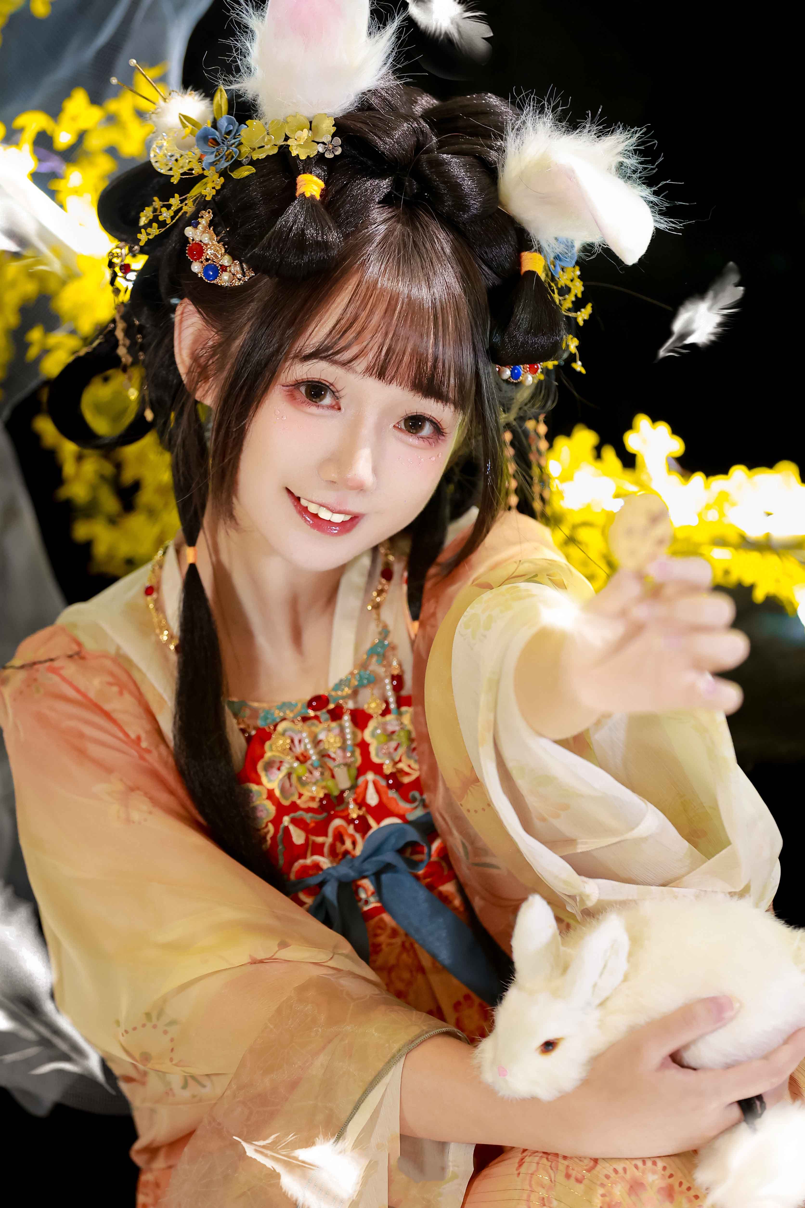 图片[3]-二次元COS分享[汉服]玉兔也要放中秋，这两天不捣药啦~-二次元COS分享次元吧