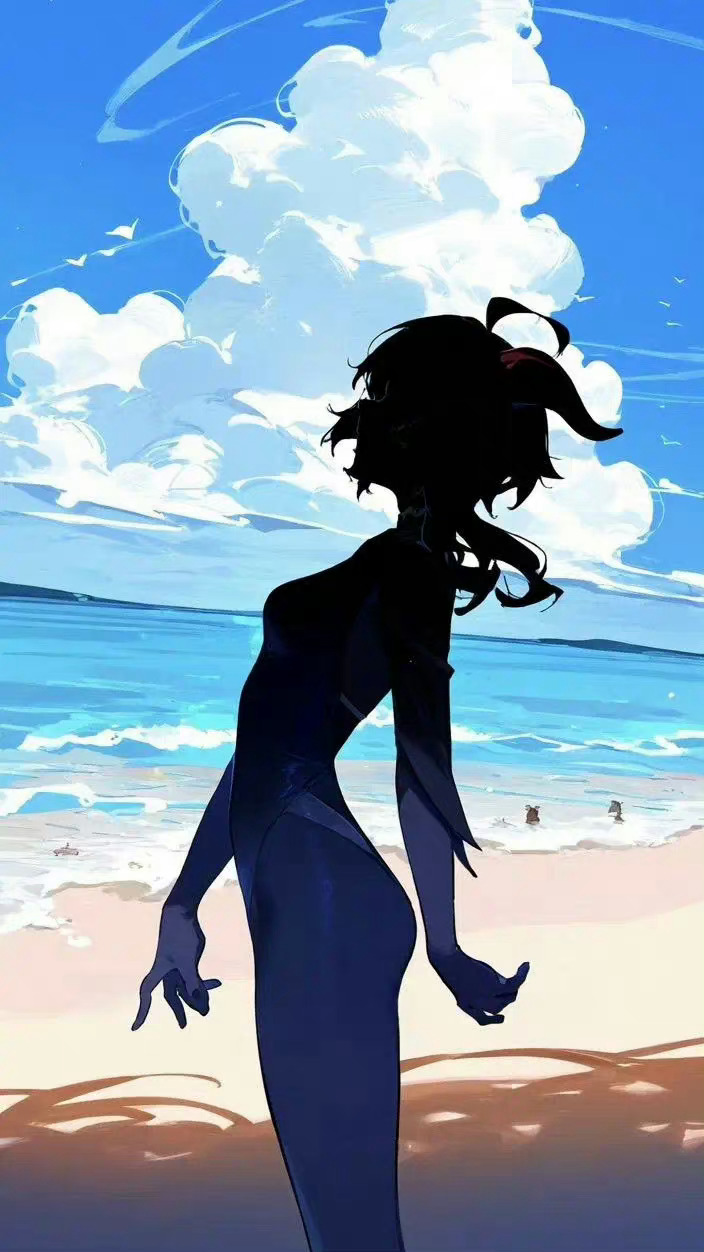 图片[6]-二次元COS分享原神海滩上的奇妙影子，引人遐想。-二次元COS分享次元吧