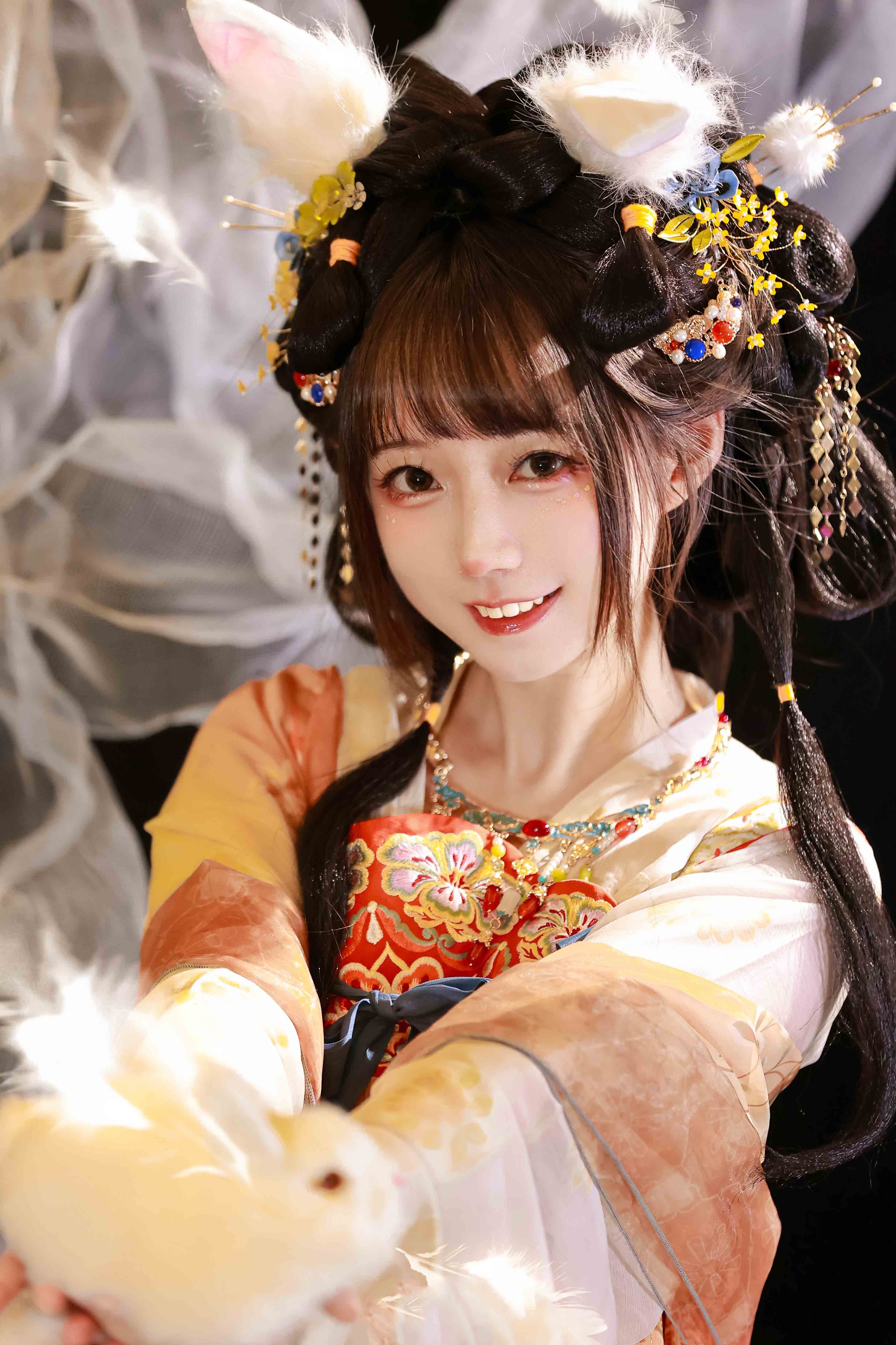 图片[8]-二次元COS分享[汉服]玉兔也要放中秋，这两天不捣药啦~-二次元COS分享次元吧