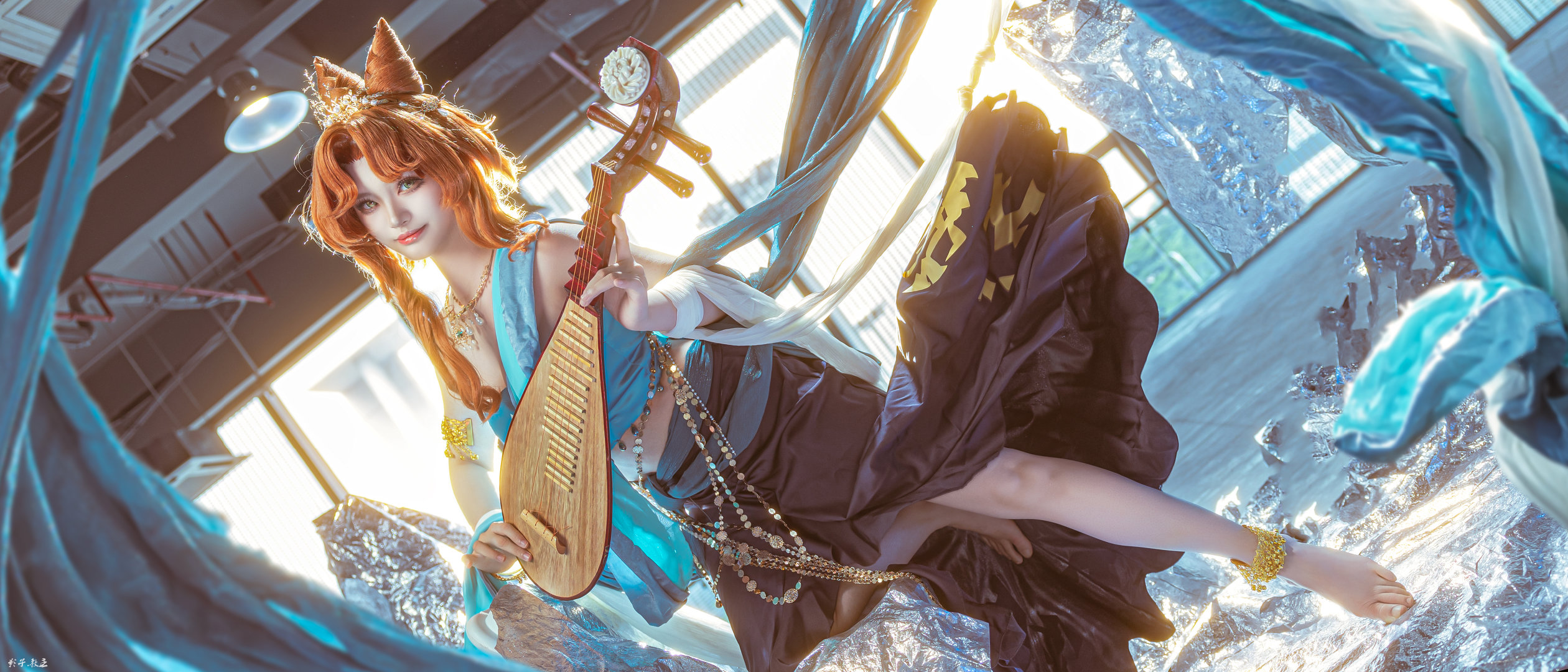 图片[2]-二次元COS分享[COSplay]一曲罗裙动，翻乱小金灯-二次元COS分享次元吧