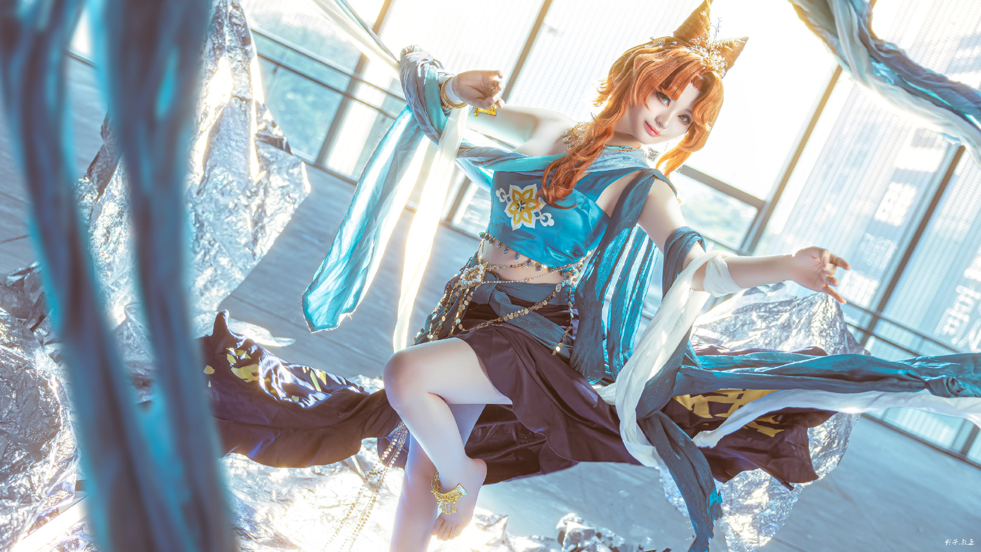 图片[3]-二次元COS分享[COSplay]一曲罗裙动，翻乱小金灯-二次元COS分享次元吧