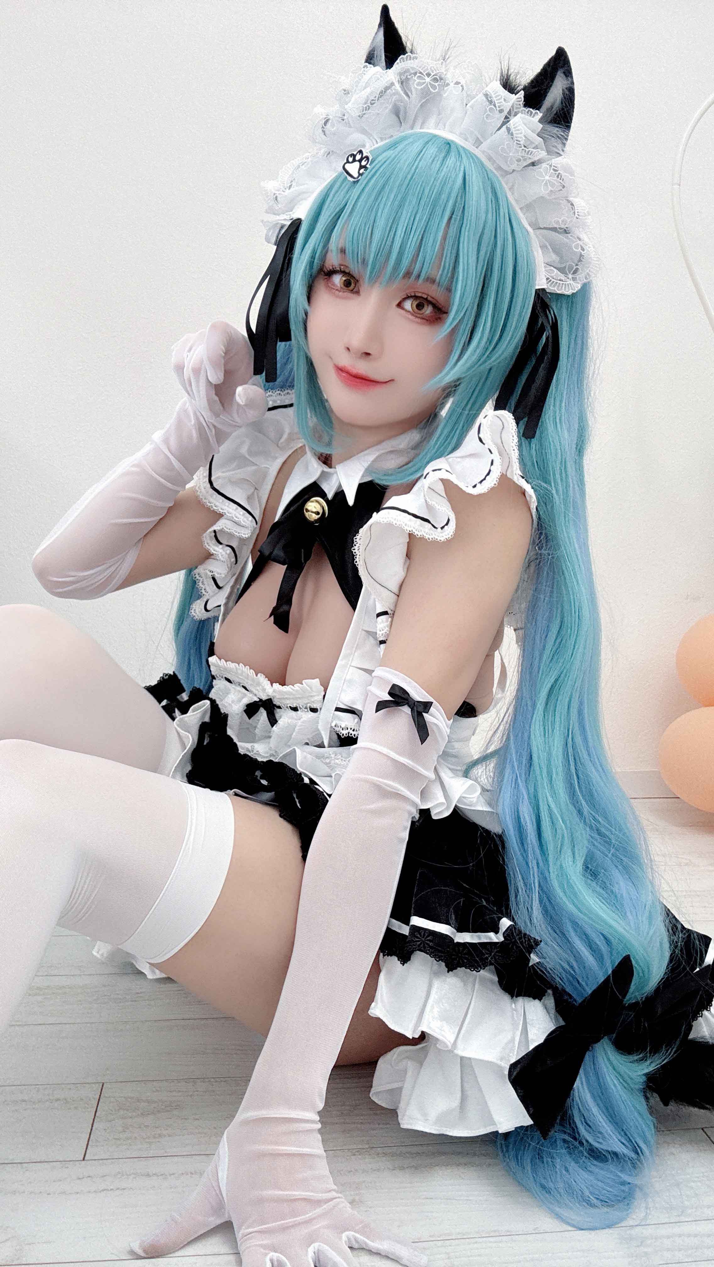 图片[1]-二次元COS分享[COSplay]傲娇女仆初音自拍-二次元COS分享次元吧