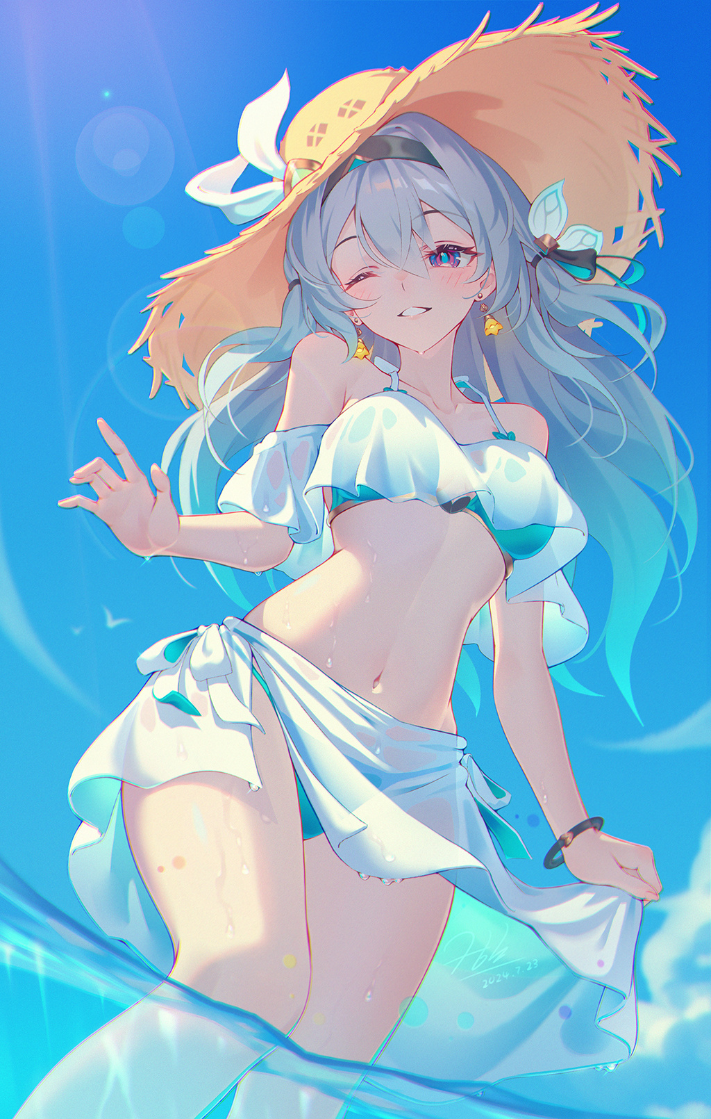 崩坏星穹铁道 流萤 泳装-二次元COS分享次元吧