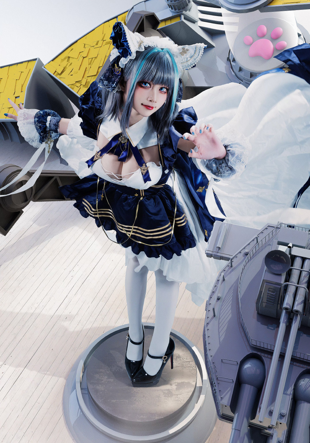 图片[1]-二次元COS分享[COSplay]碧蓝航线 柴郡女仆舰装-二次元COS分享次元吧