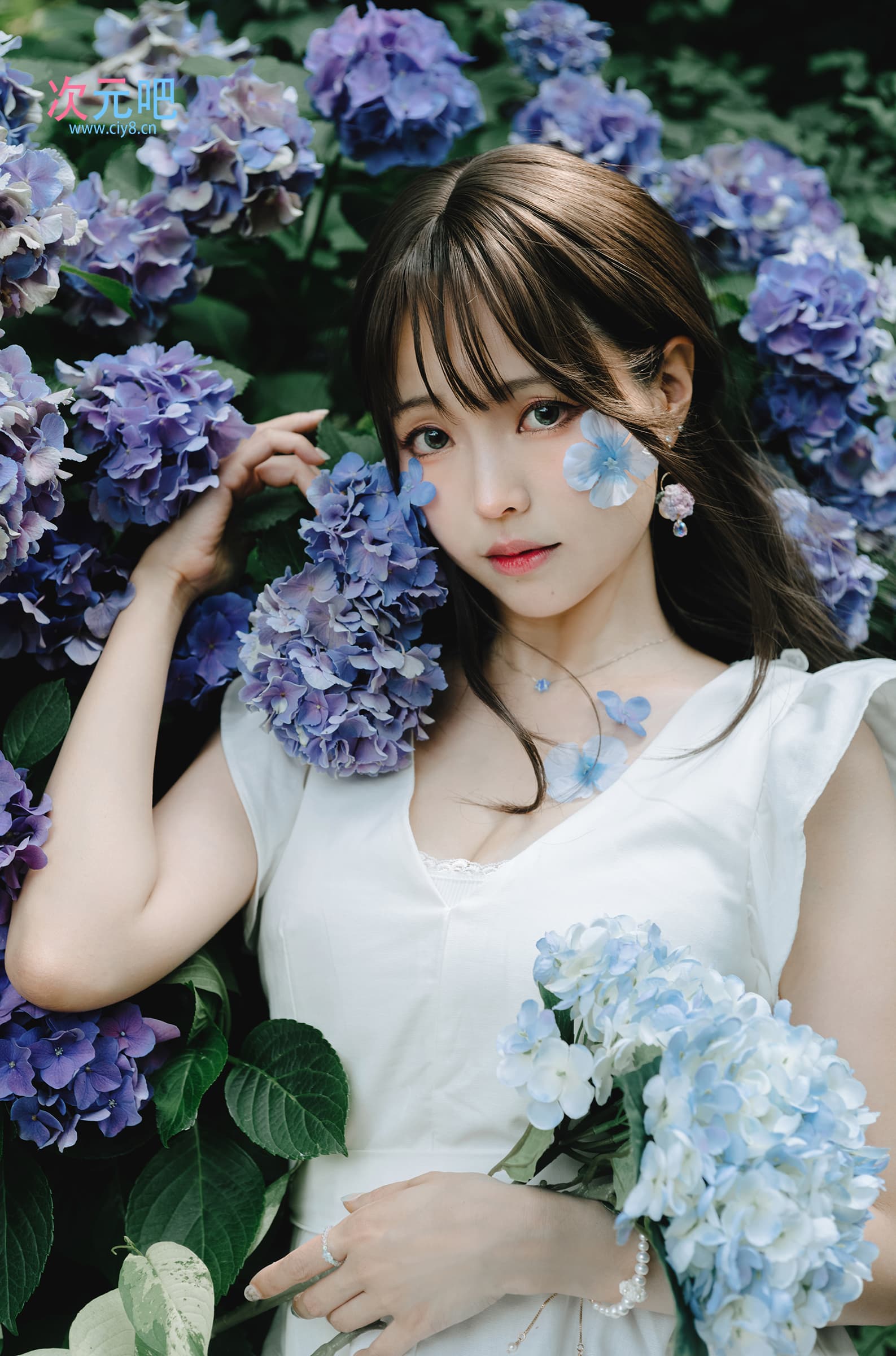 图片[1]-二次元COS分享ElyEE子 – Rainy Season 雨季繡球花-二次元COS分享次元吧