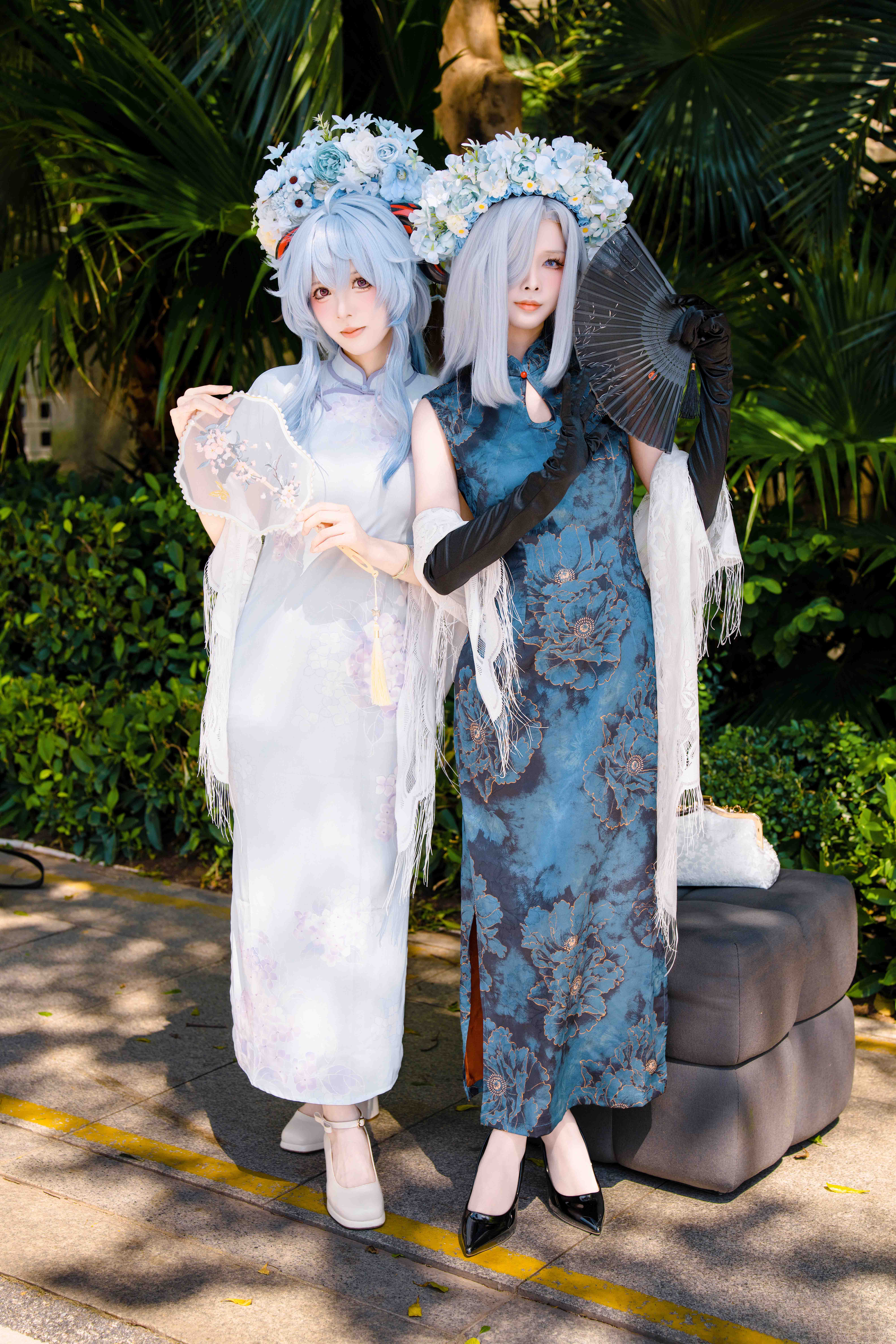图片[3]-二次元COS分享[COSplay]一对簪花旗袍姐妹-二次元COS分享次元吧