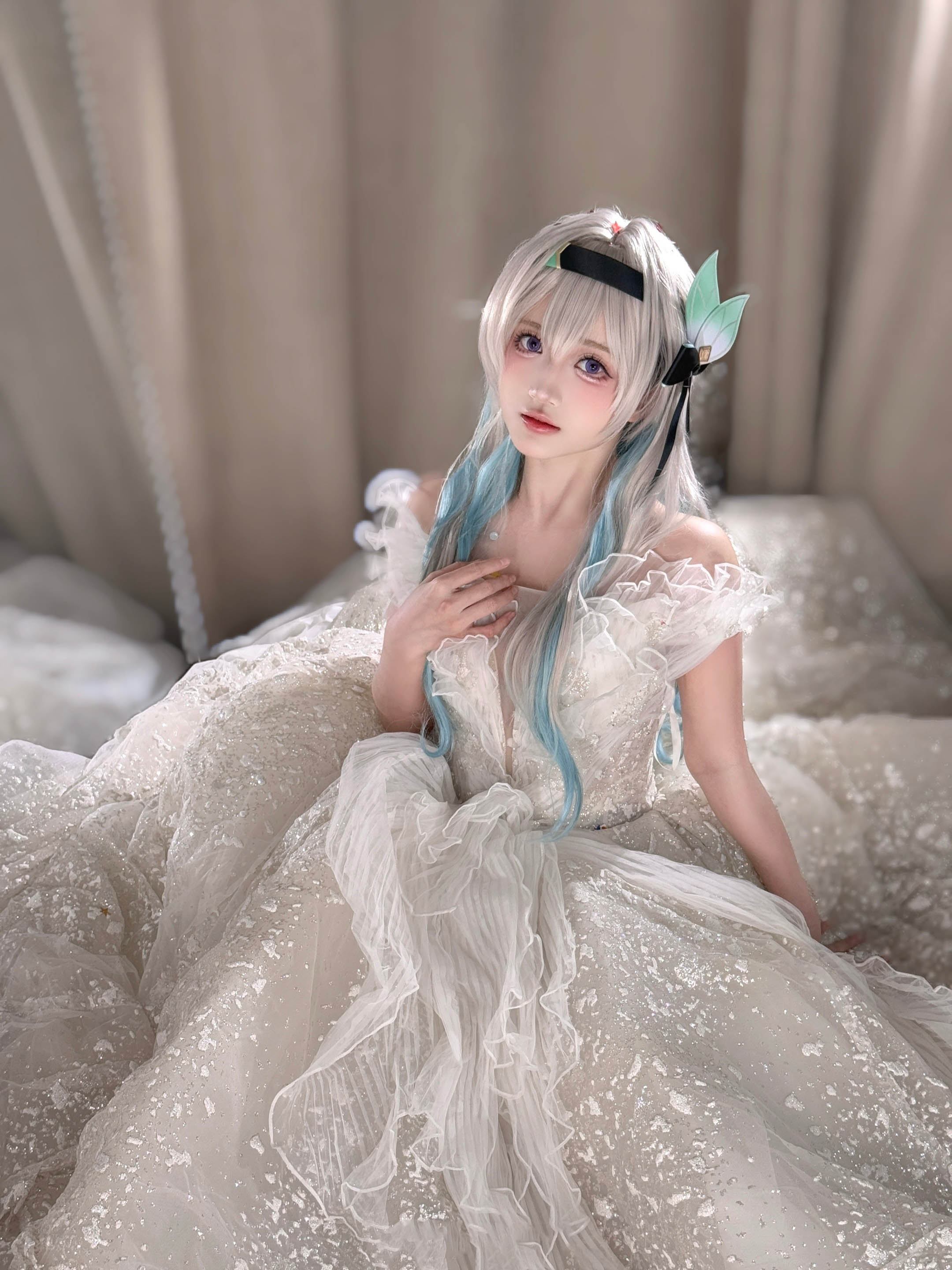 图片[4]-二次元COS分享[COSplay]许愿我的身边一直会是你🦋流萤花嫁 ​-二次元COS分享次元吧