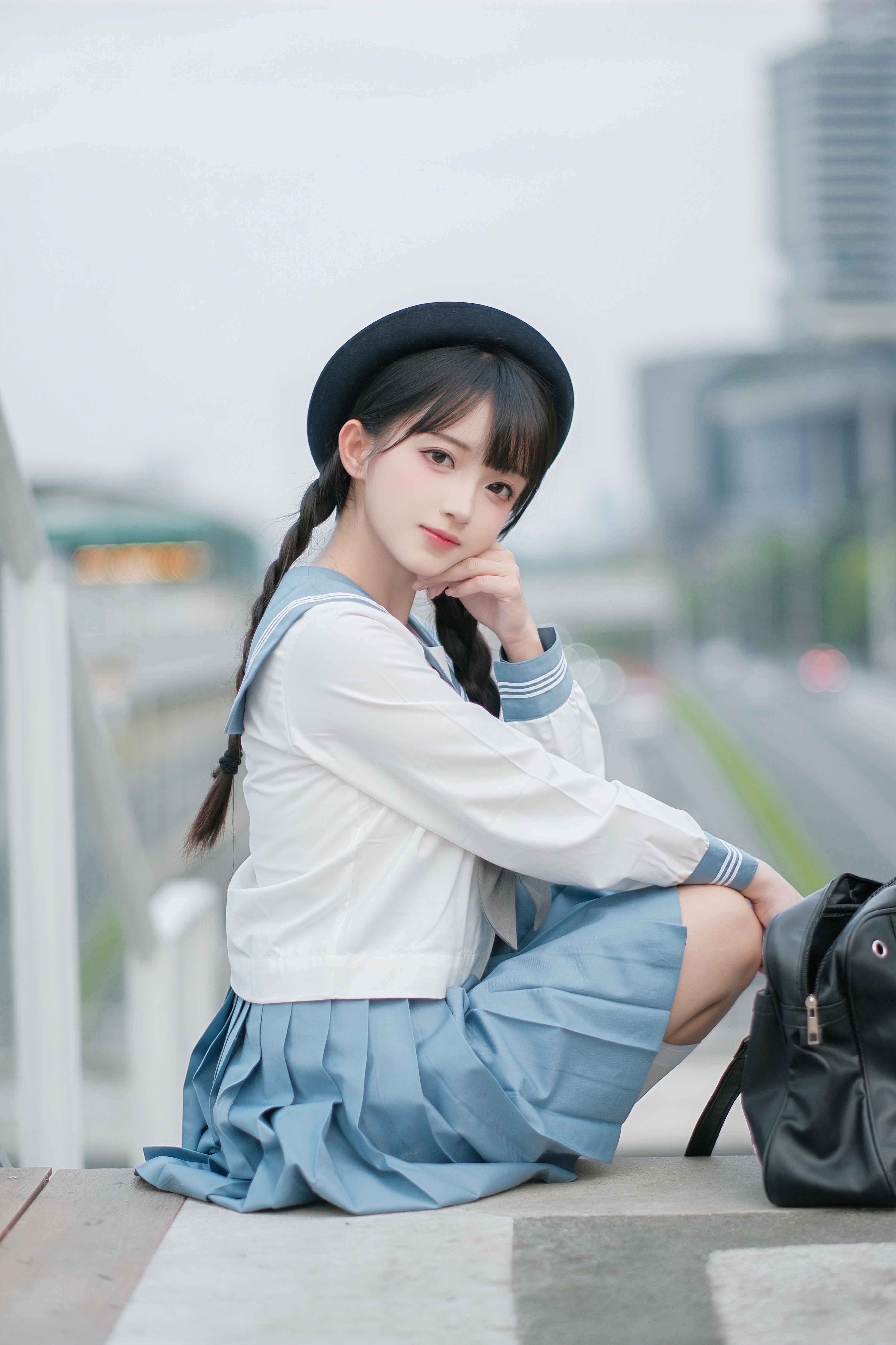 图片[3]-二次元COS分享[JK]靠近我，生活绽放晴天色彩-二次元COS分享次元吧