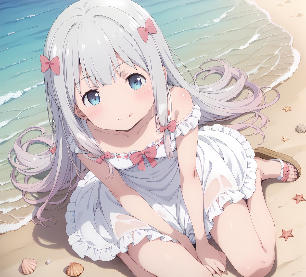 图片[2]-二次元COS分享埃罗芒阿老师 和泉纱雾 沙滩 泳衣-二次元COS分享次元吧