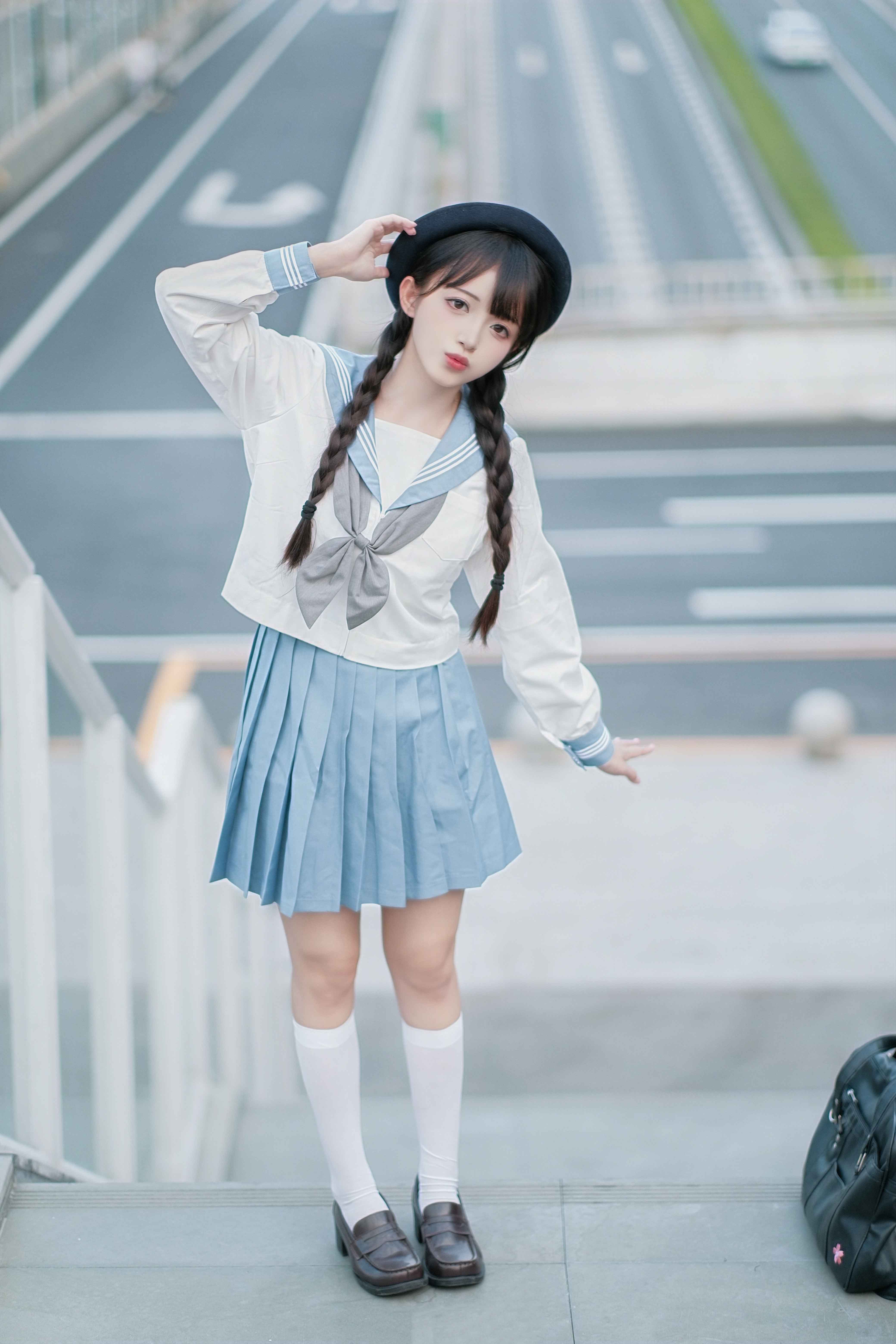 图片[4]-二次元COS分享[JK]靠近我，生活绽放晴天色彩-二次元COS分享次元吧