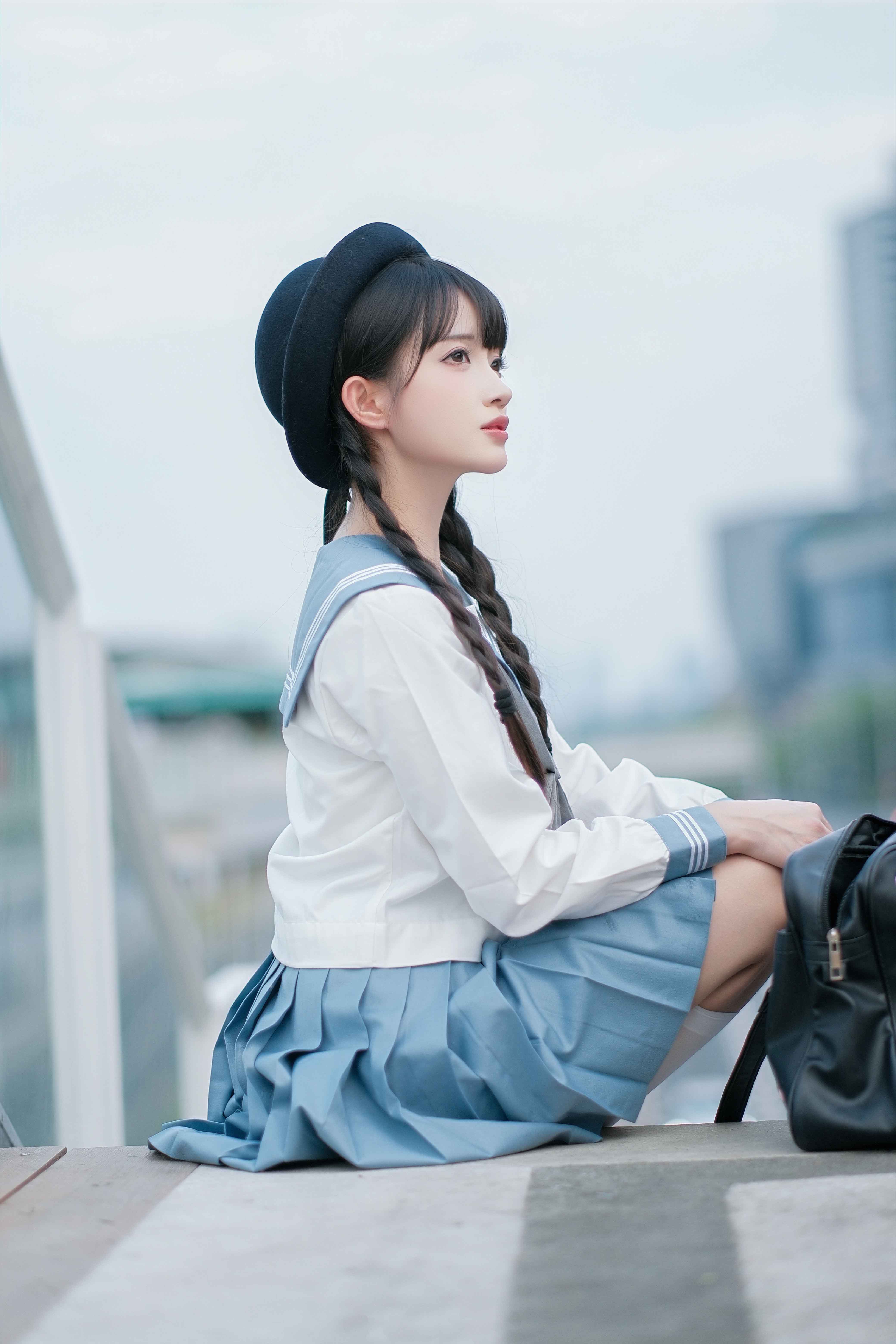 图片[2]-二次元COS分享[JK]靠近我，生活绽放晴天色彩-二次元COS分享次元吧