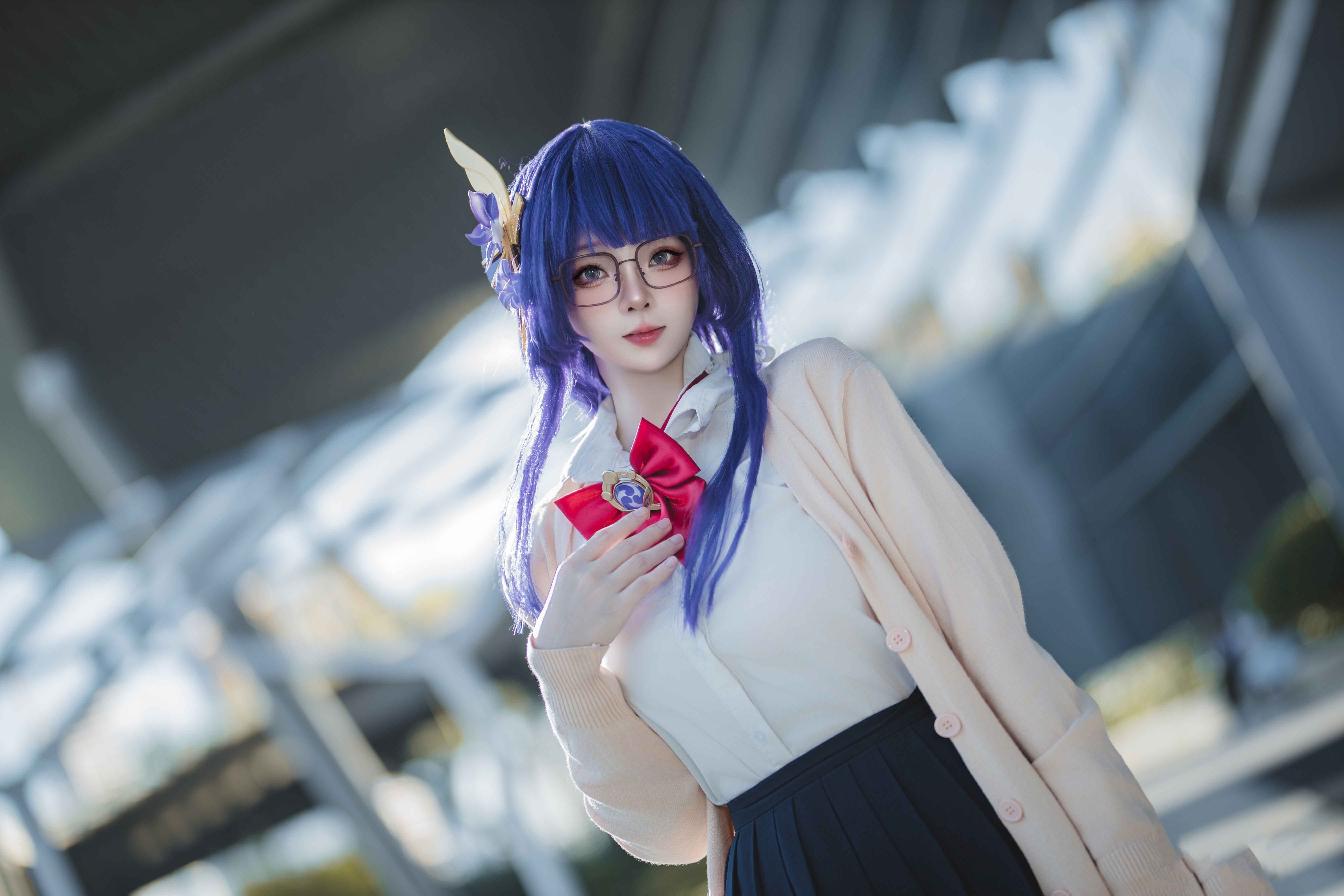 图片[2]-二次元COS分享[COSplay]原神 雷电将军JK-二次元COS分享次元吧