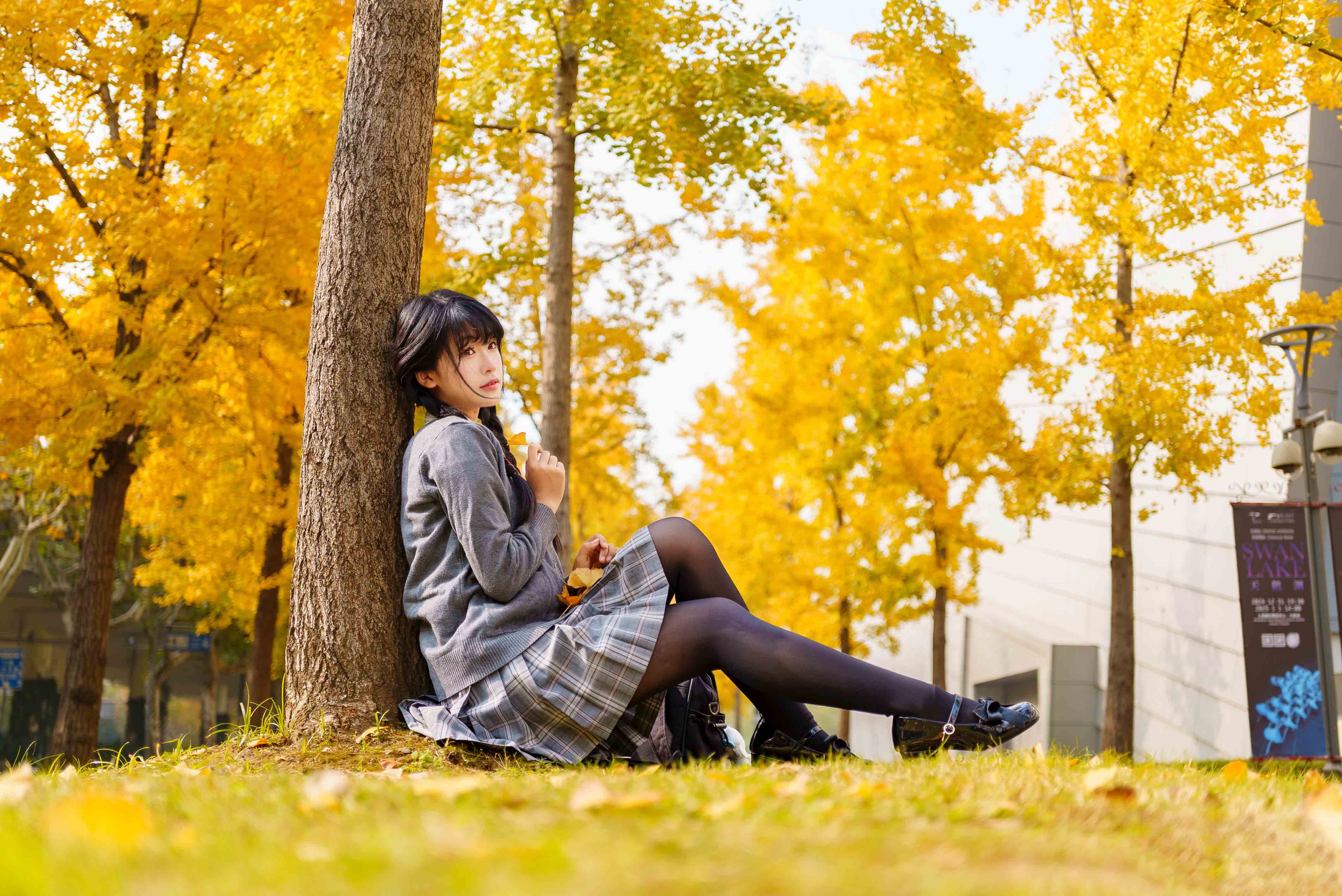 图片[1]-二次元COS分享[JK]银杏少女-二次元COS分享次元吧