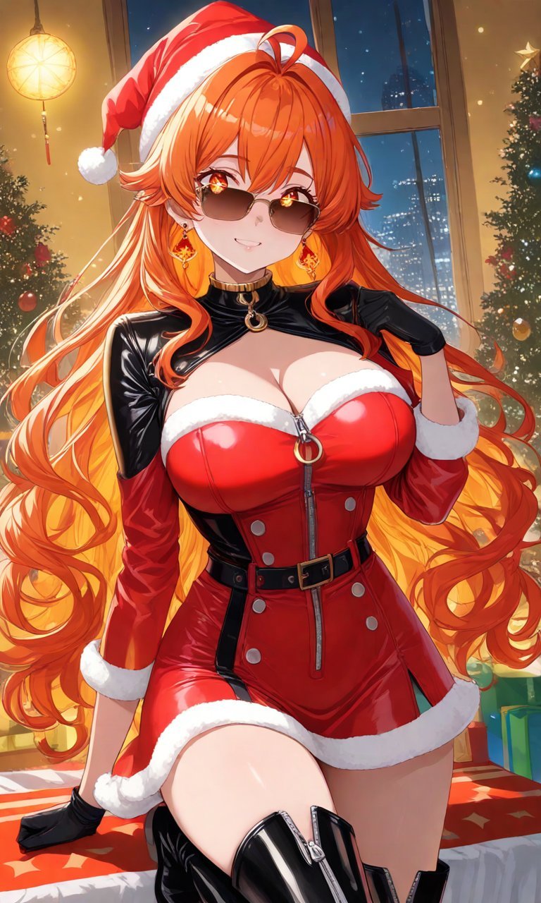 原神 火神玛薇卡 圣诞皮衣-二次元COS分享次元吧