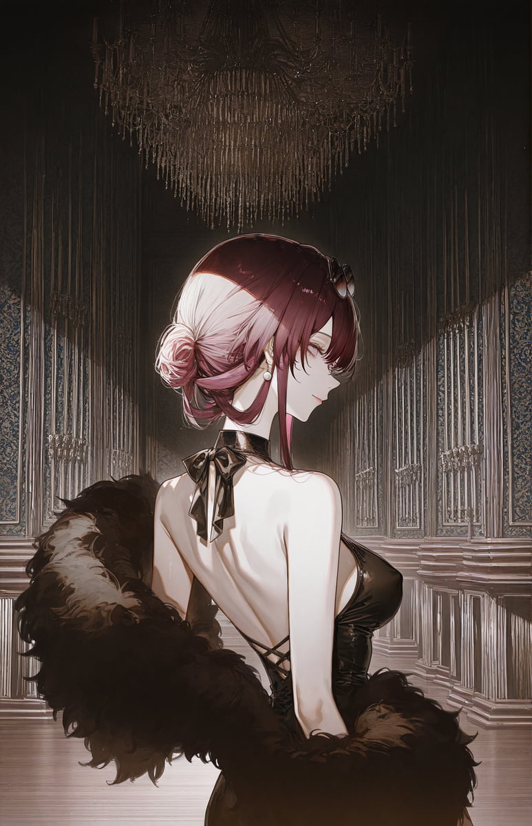 图片[2]-二次元COS分享卡芙卡惊艳亮相，深V礼服尽显魅力-二次元COS分享次元吧