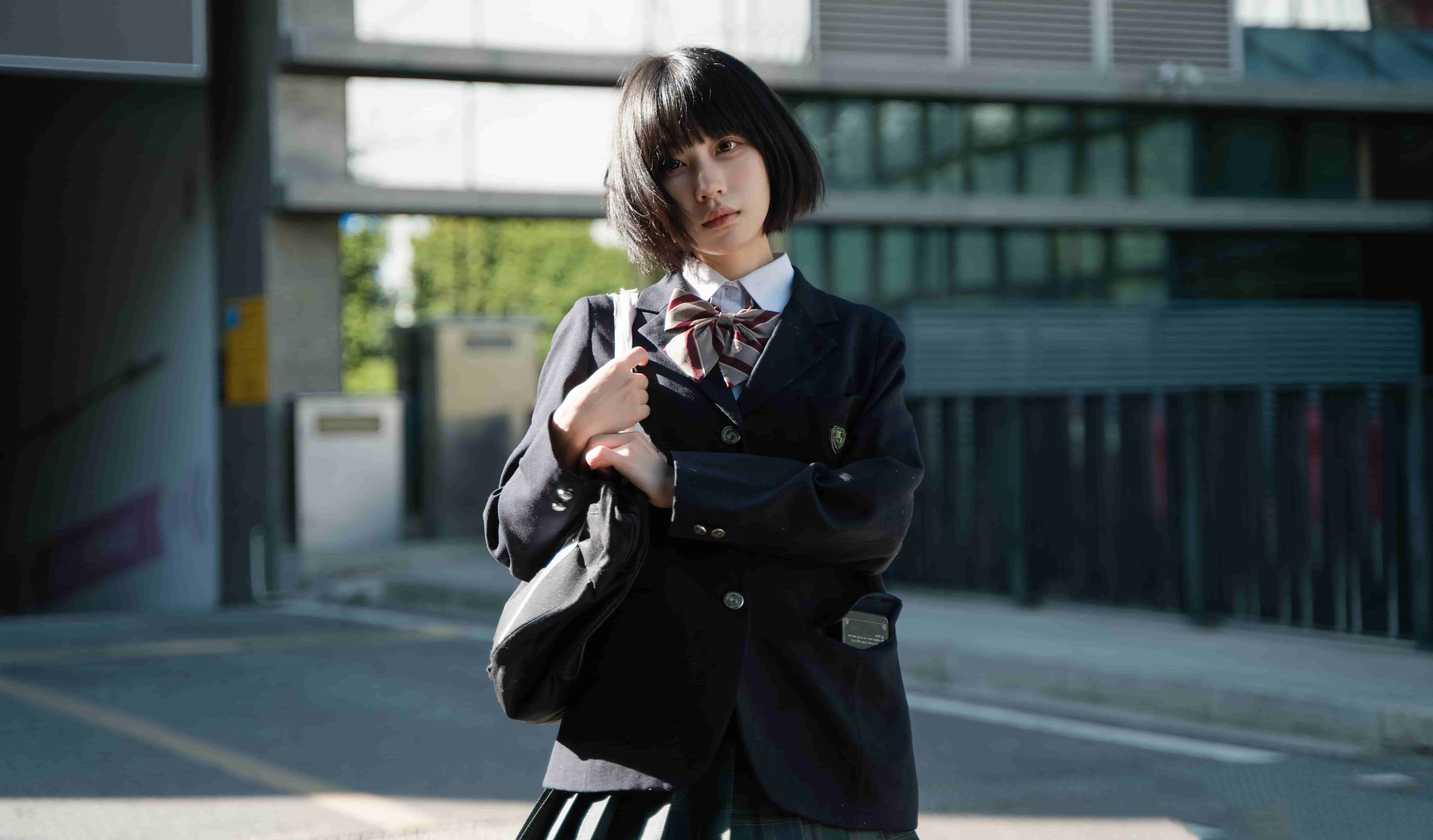 图片[11]-二次元COS分享[JK]阳光少女-校服倩影静候于K5楼下停车场-二次元COS分享次元吧