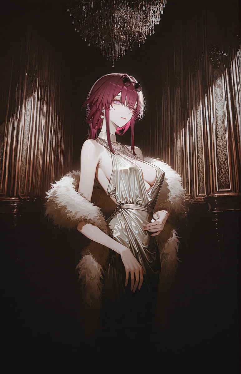 图片[3]-二次元COS分享卡芙卡惊艳亮相，深V礼服尽显魅力-二次元COS分享次元吧