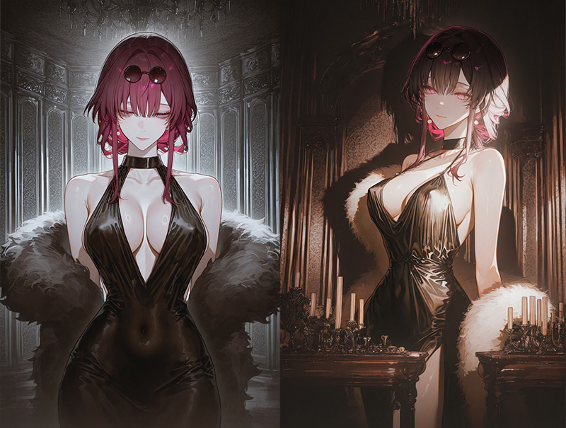 卡芙卡惊艳亮相，深V礼服尽显魅力-二次元COS分享次元吧