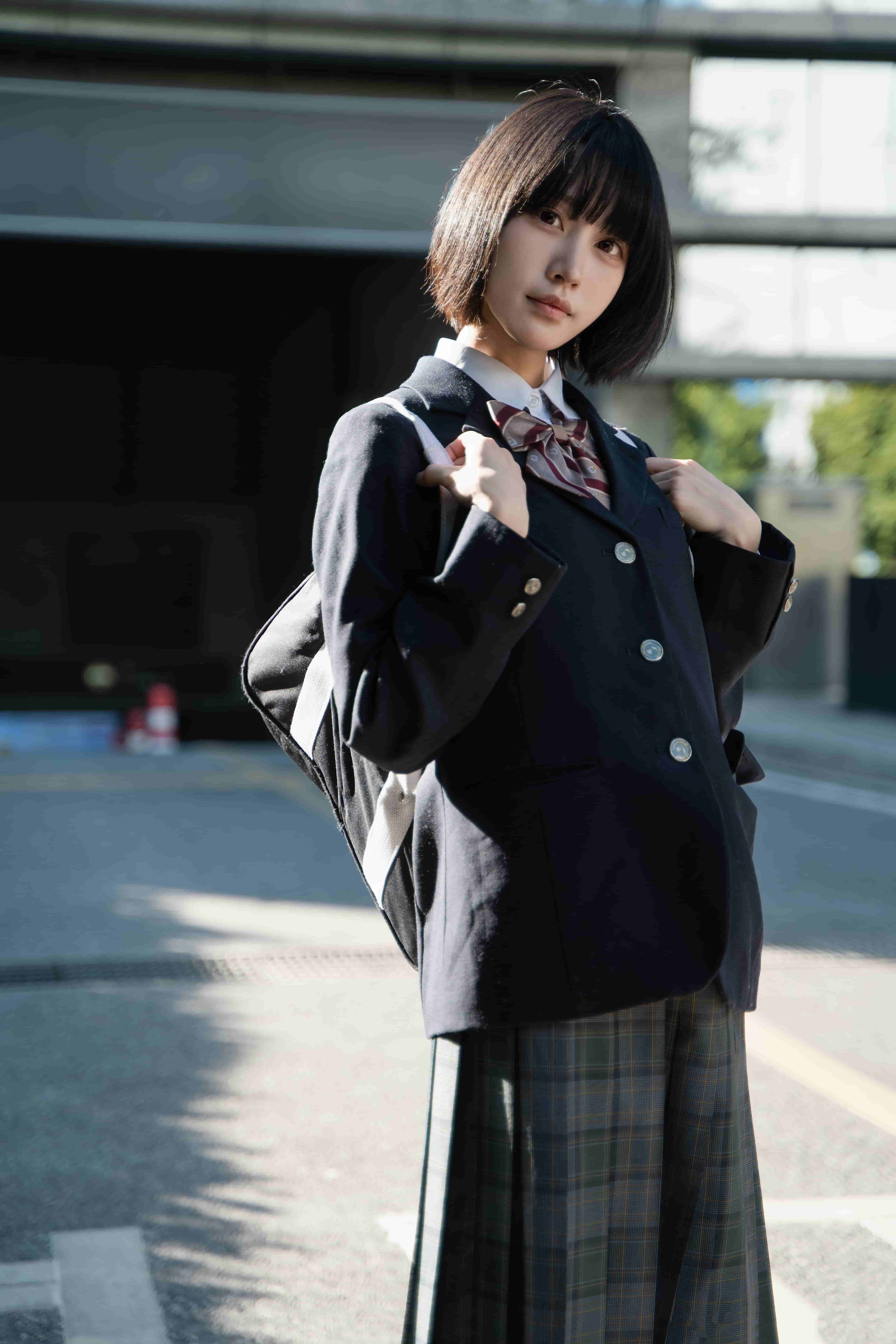 图片[16]-二次元COS分享[JK]阳光少女-校服倩影静候于K5楼下停车场-二次元COS分享次元吧