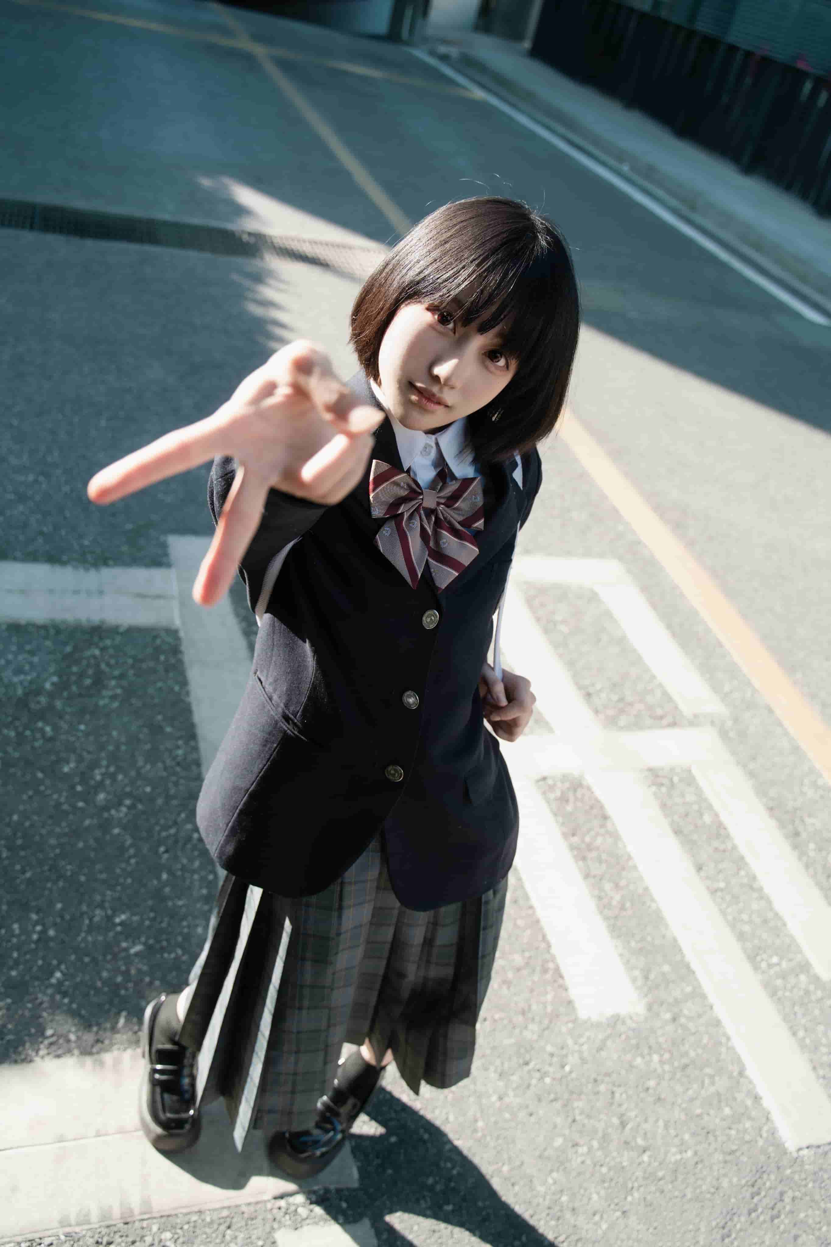 图片[17]-二次元COS分享[JK]阳光少女-校服倩影静候于K5楼下停车场-二次元COS分享次元吧