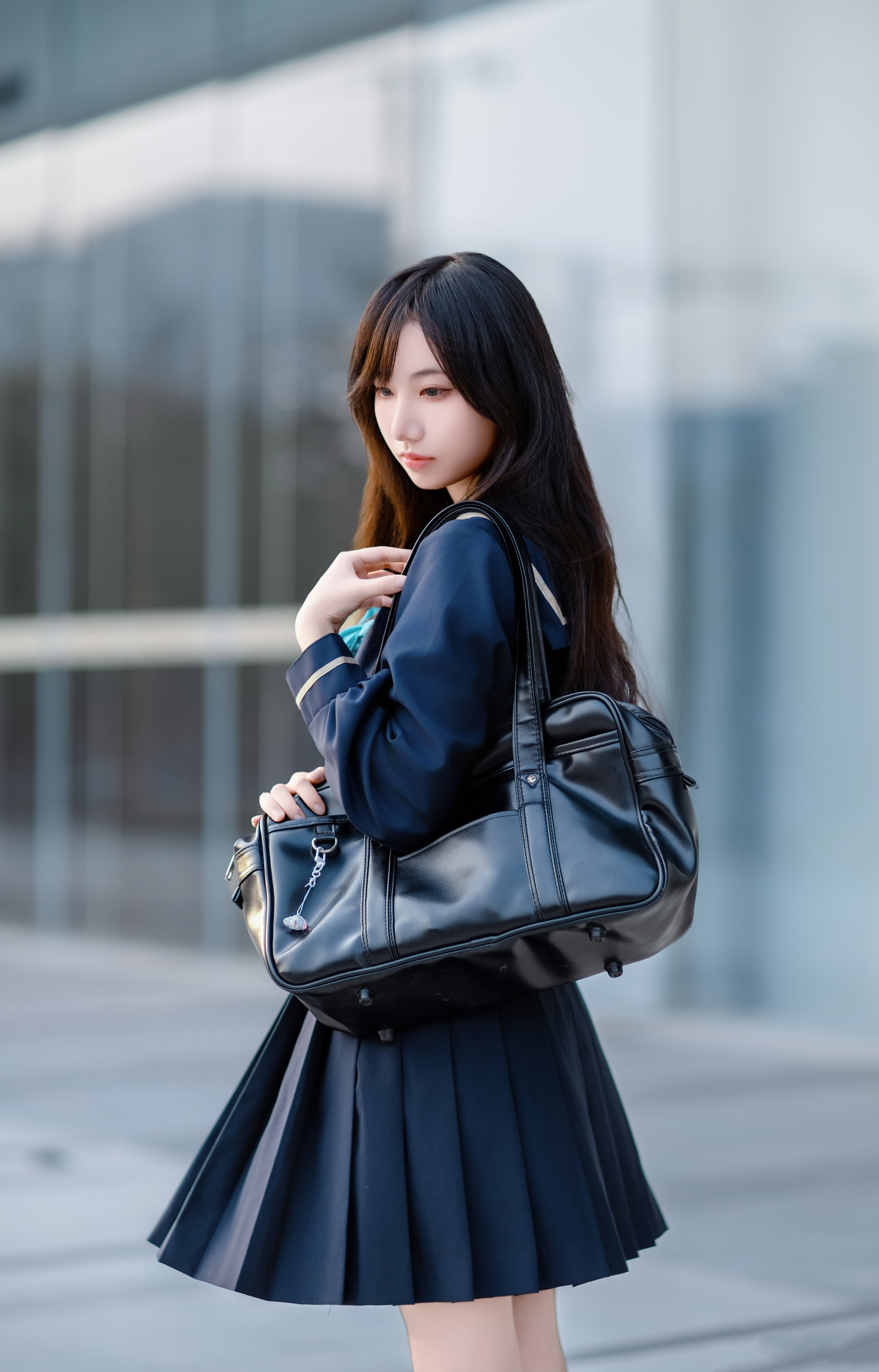 图片[9]-二次元COS分享[JK]阳光温柔地倾洒而下，微风轻轻摇曳着裙摆，每一帧画面都细腻地勾勒着青春的故事篇章。-二次元COS分享次元吧