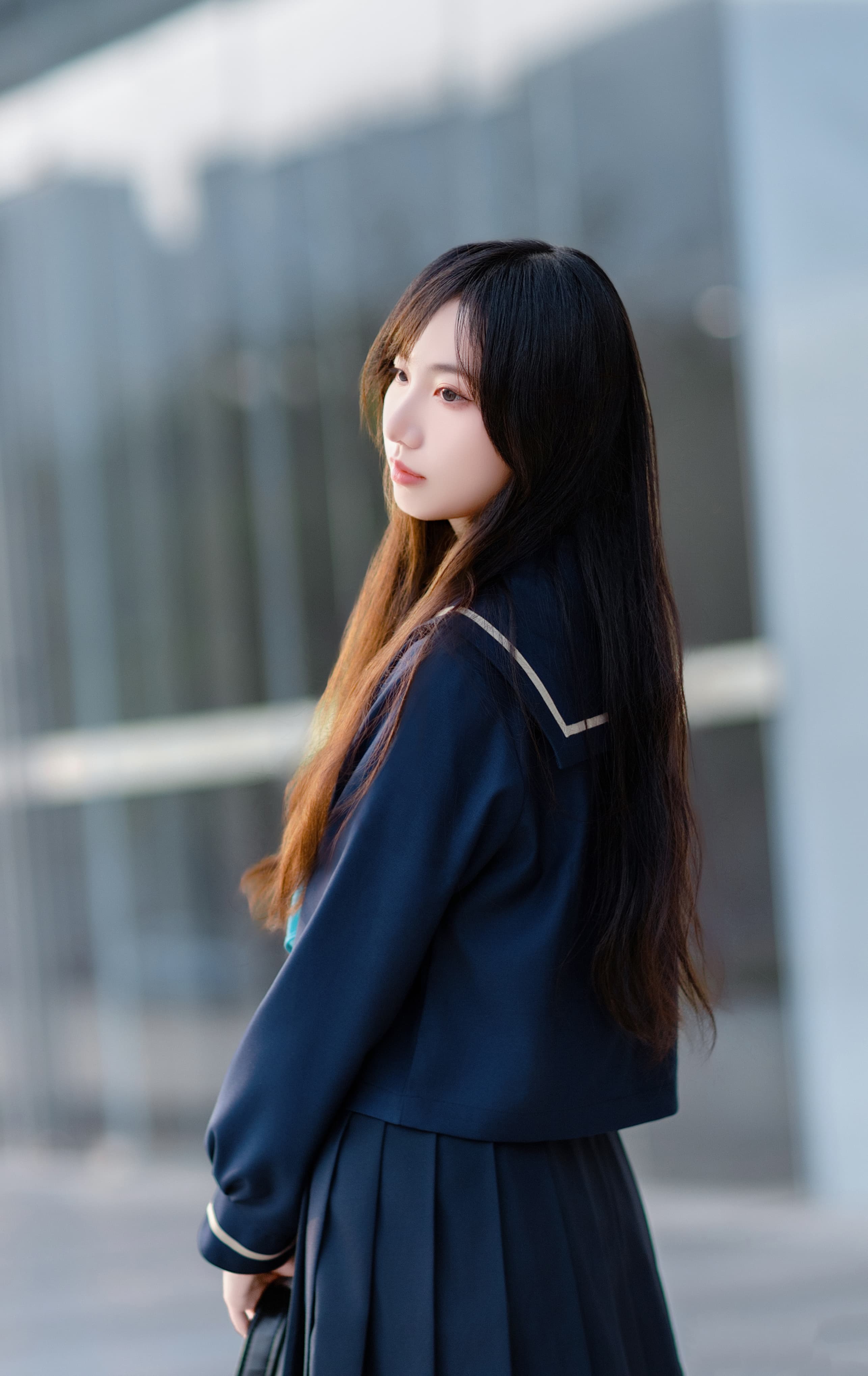 图片[6]-二次元COS分享[JK]阳光温柔地倾洒而下，微风轻轻摇曳着裙摆，每一帧画面都细腻地勾勒着青春的故事篇章。-二次元COS分享次元吧