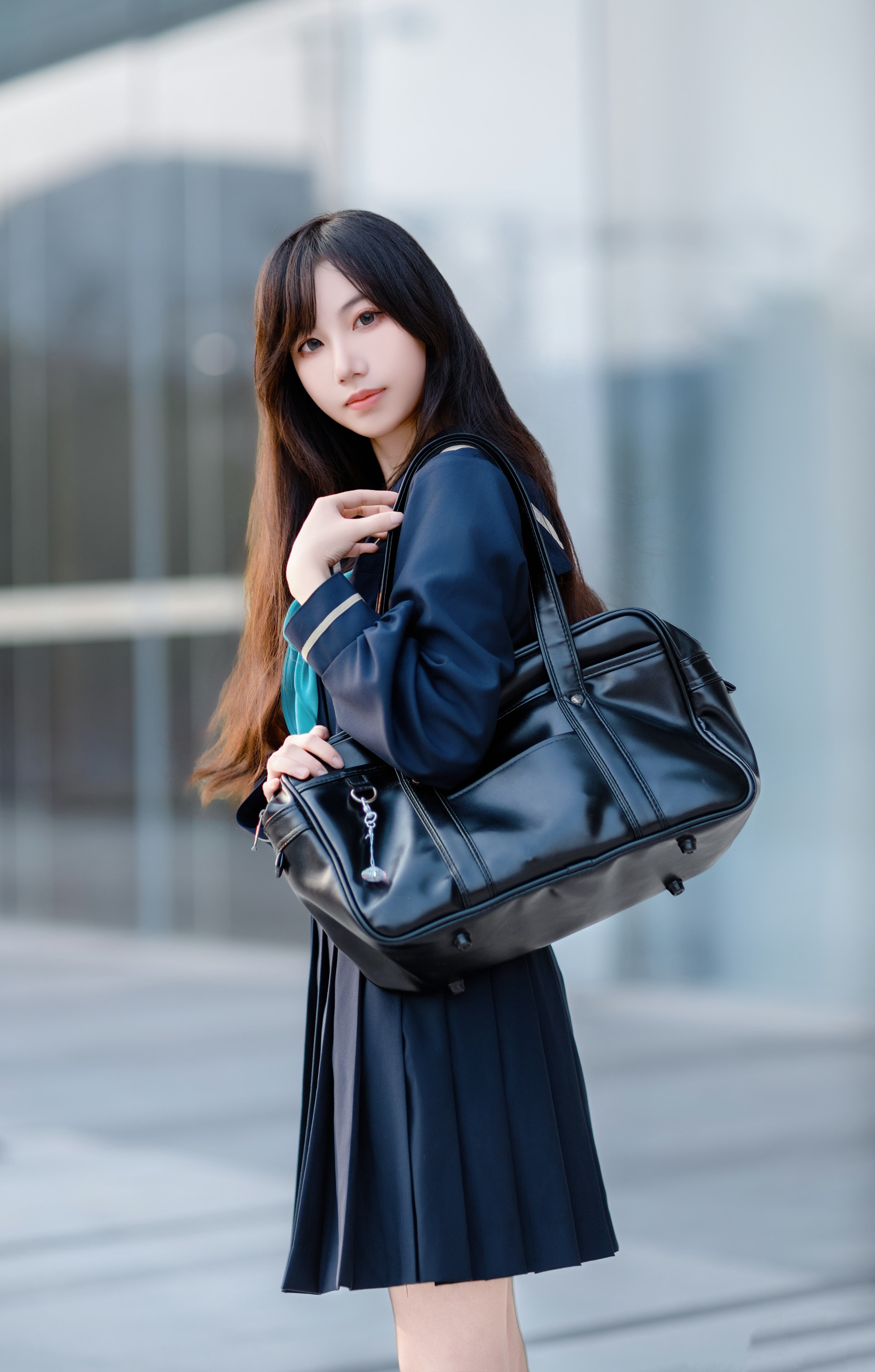 图片[7]-二次元COS分享[JK]阳光温柔地倾洒而下，微风轻轻摇曳着裙摆，每一帧画面都细腻地勾勒着青春的故事篇章。-二次元COS分享次元吧