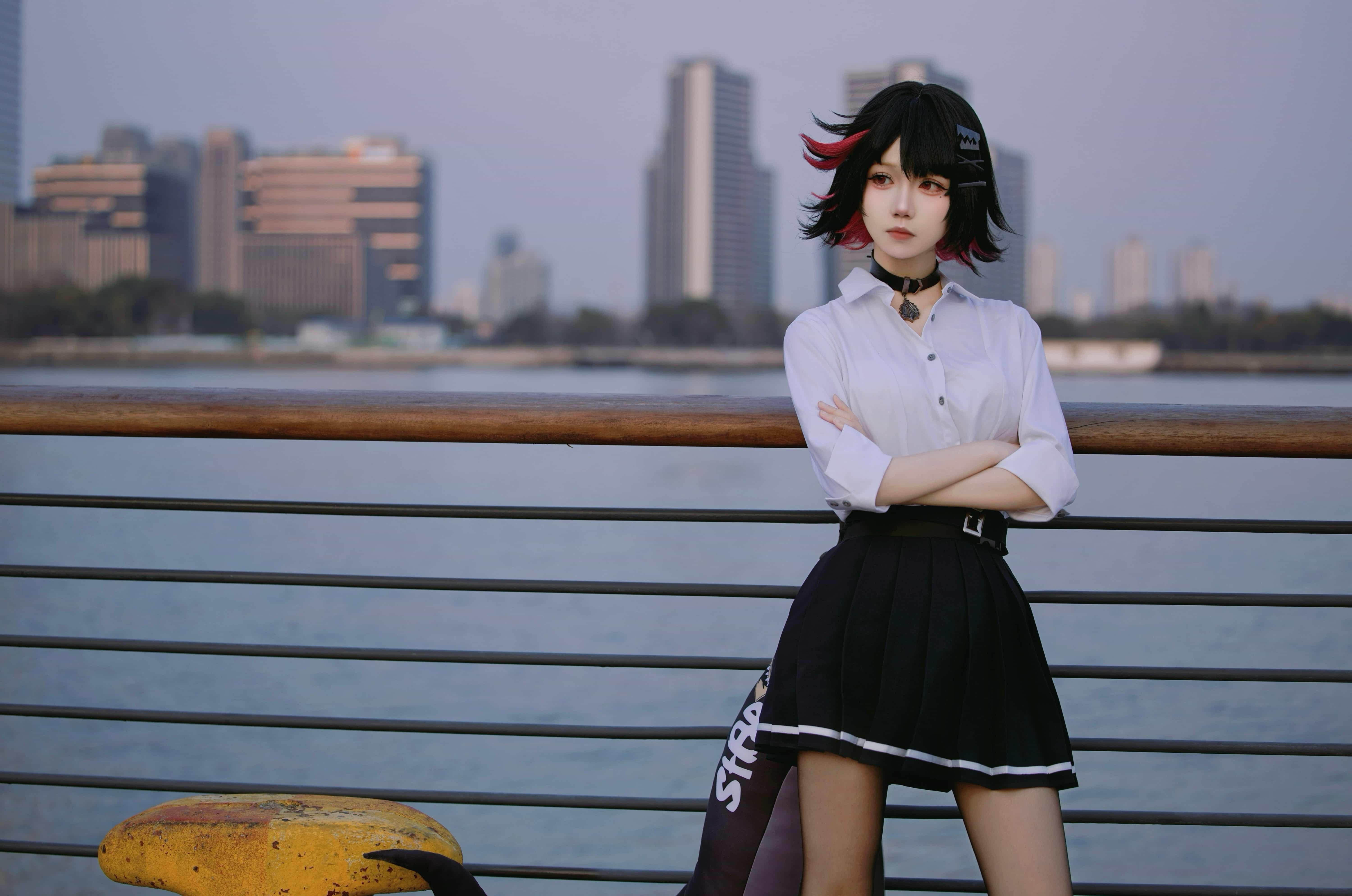 图片[1]-二次元COS分享[COSplay]战斗结束！啊～吃饱了好困-二次元COS分享次元吧