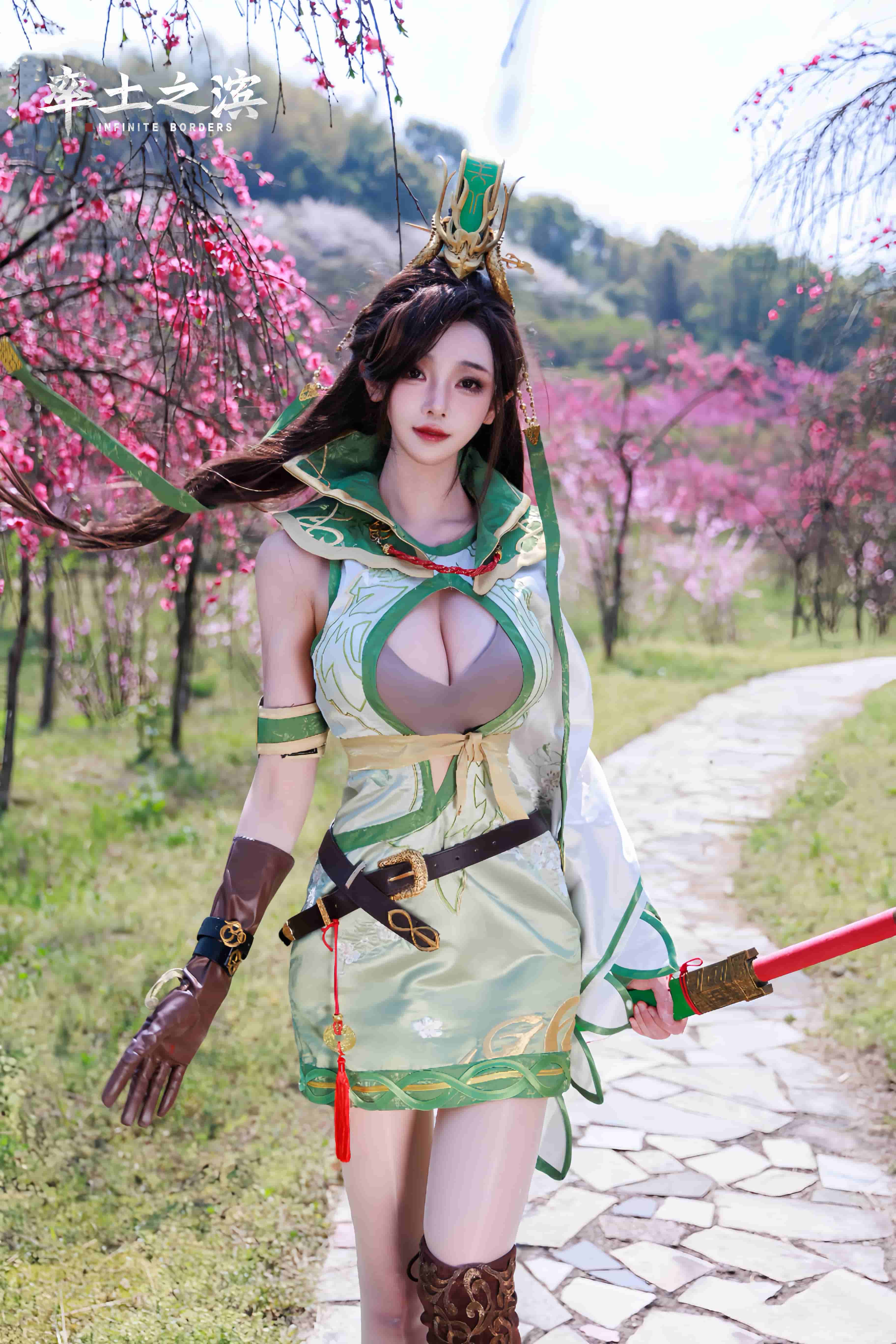 图片[8]-二次元COS分享[COSplay]关妹还是第一次见到这么大片的桃花林-二次元COS分享次元吧