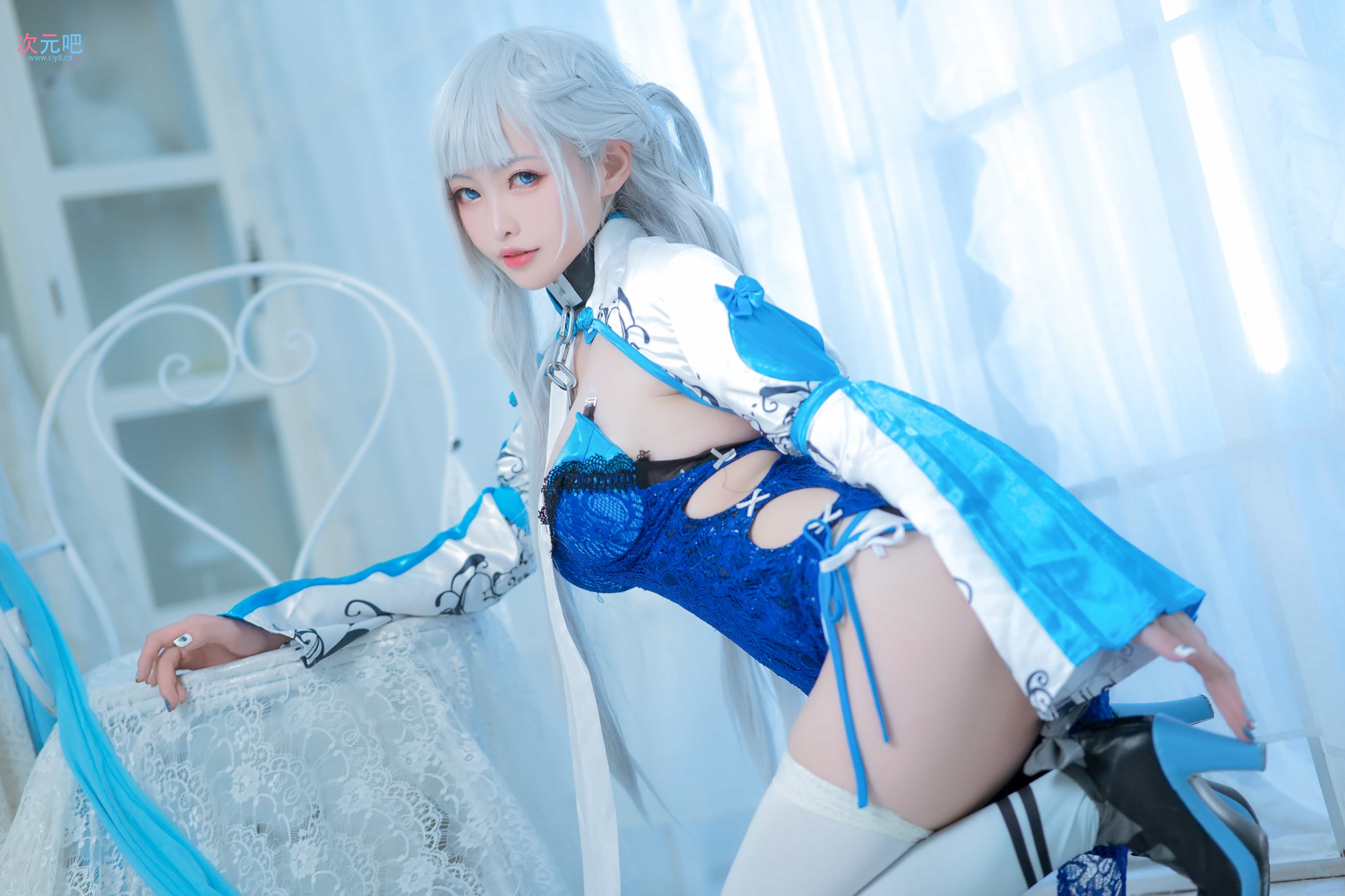 图片[2]-二次元COS分享樱岛嗷一 – 碧蓝航线 贝法尔斯特旗袍-二次元COS分享次元吧