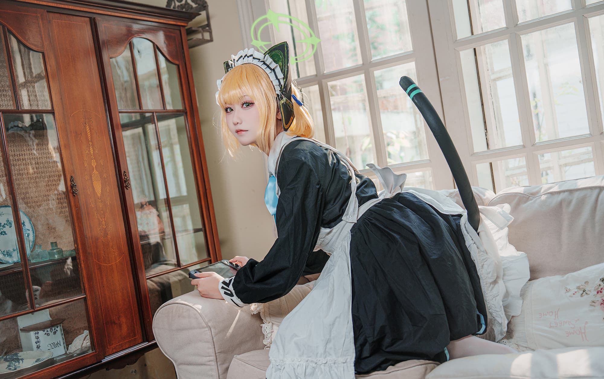 图片[2]-二次元COS分享[COSplay]嗯，老师？今天的女仆小绿，您满意吗？-二次元COS分享次元吧