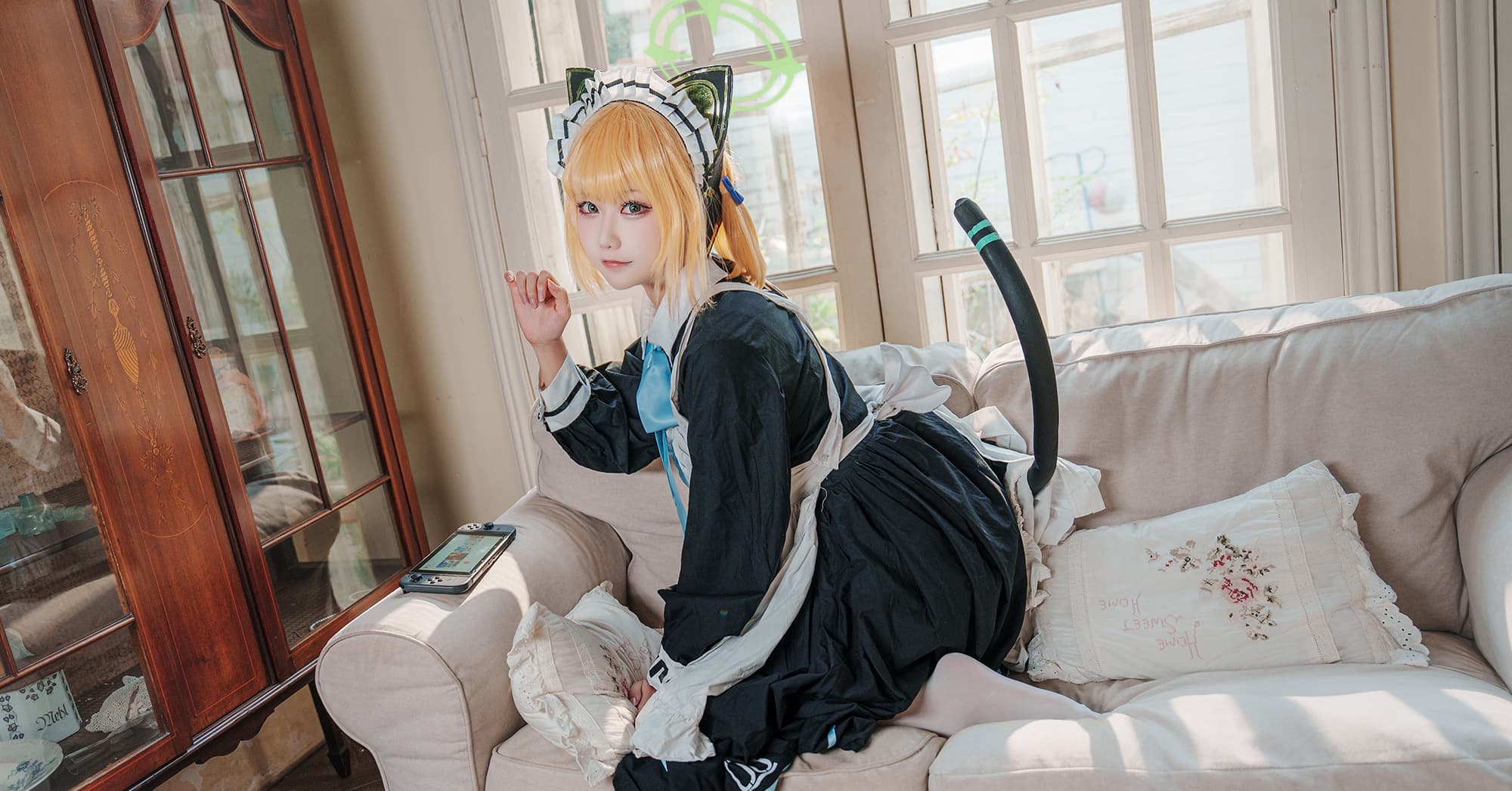 [COSplay]嗯，老师？今天的女仆小绿，您满意吗？-二次元COS分享次元吧