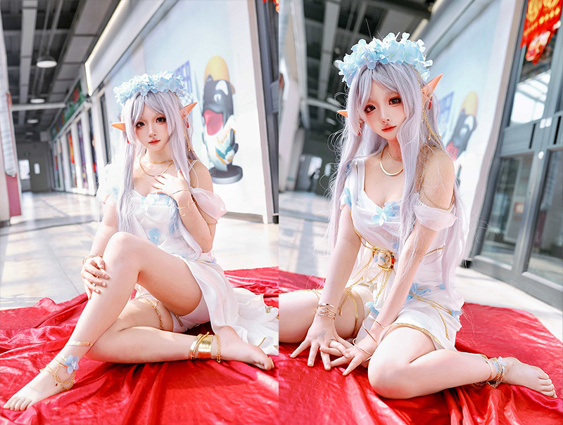 [COSplay]感情迟钝的精灵，读到了你用一生写的情书-二次元COS分享次元吧