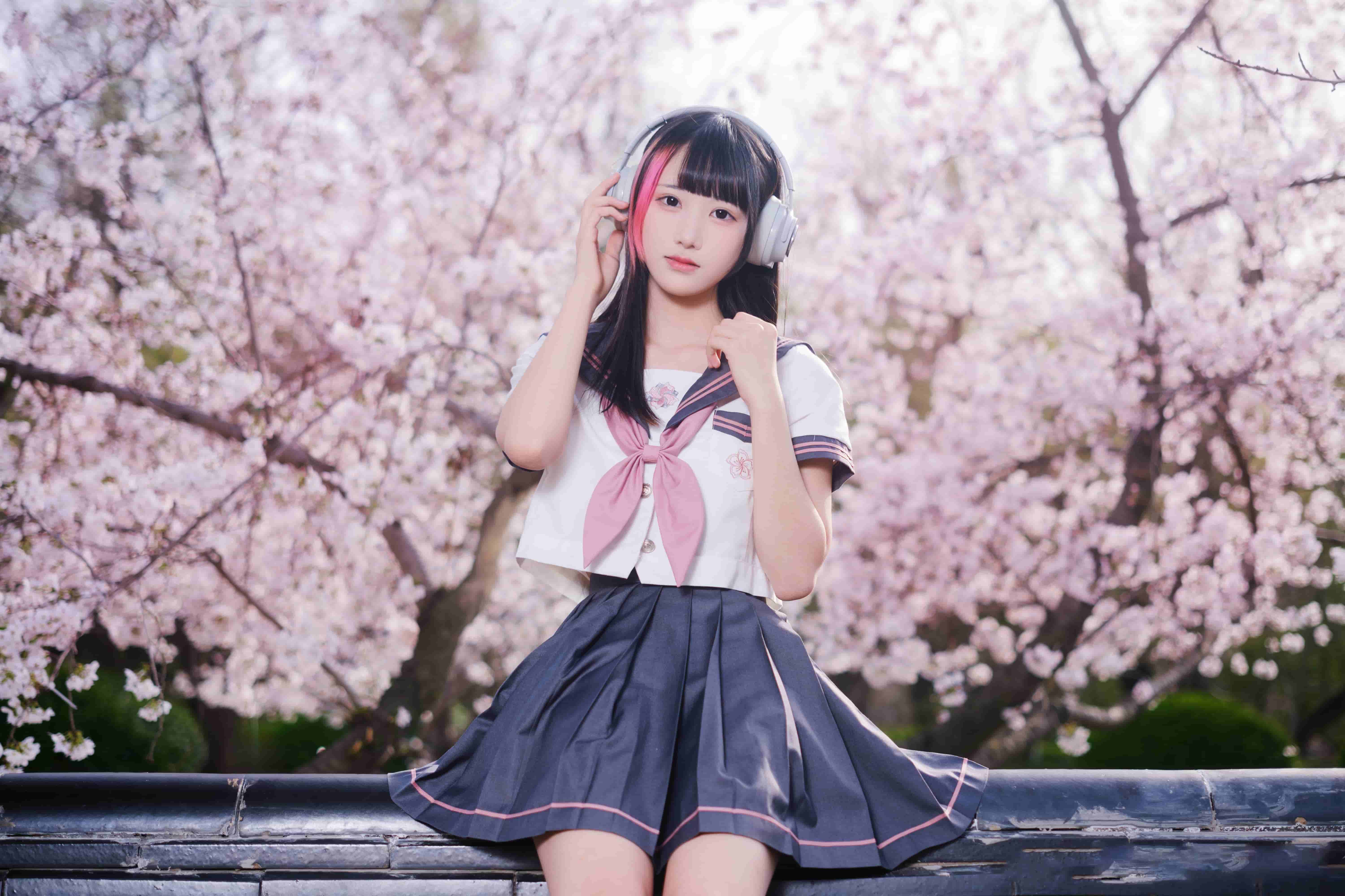 图片[4]-二次元COS分享[JK]自你踏入我的春天，连樱花都黯然了颜色。-二次元COS分享次元吧
