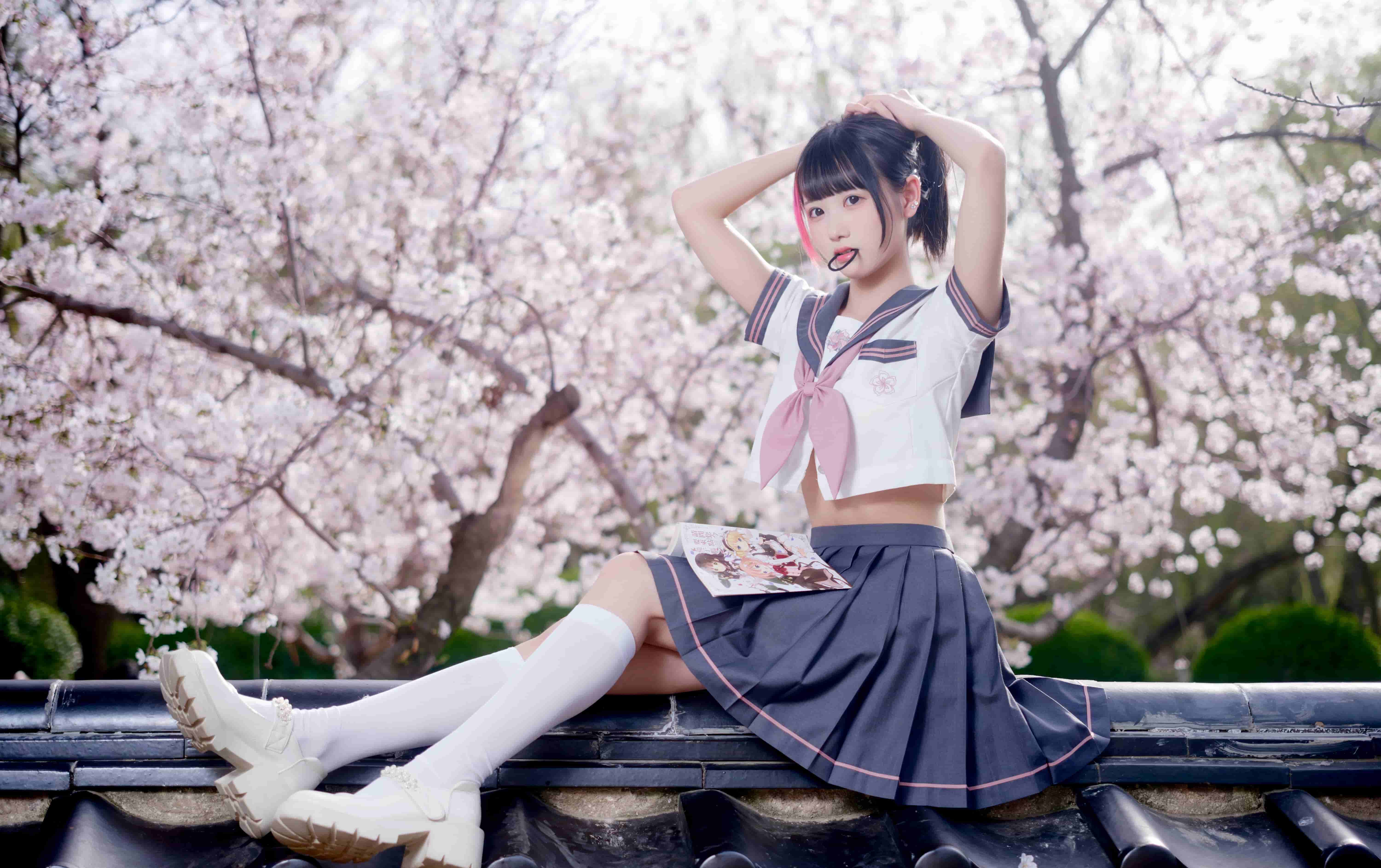 图片[7]-二次元COS分享[JK]自你踏入我的春天，连樱花都黯然了颜色。-二次元COS分享次元吧