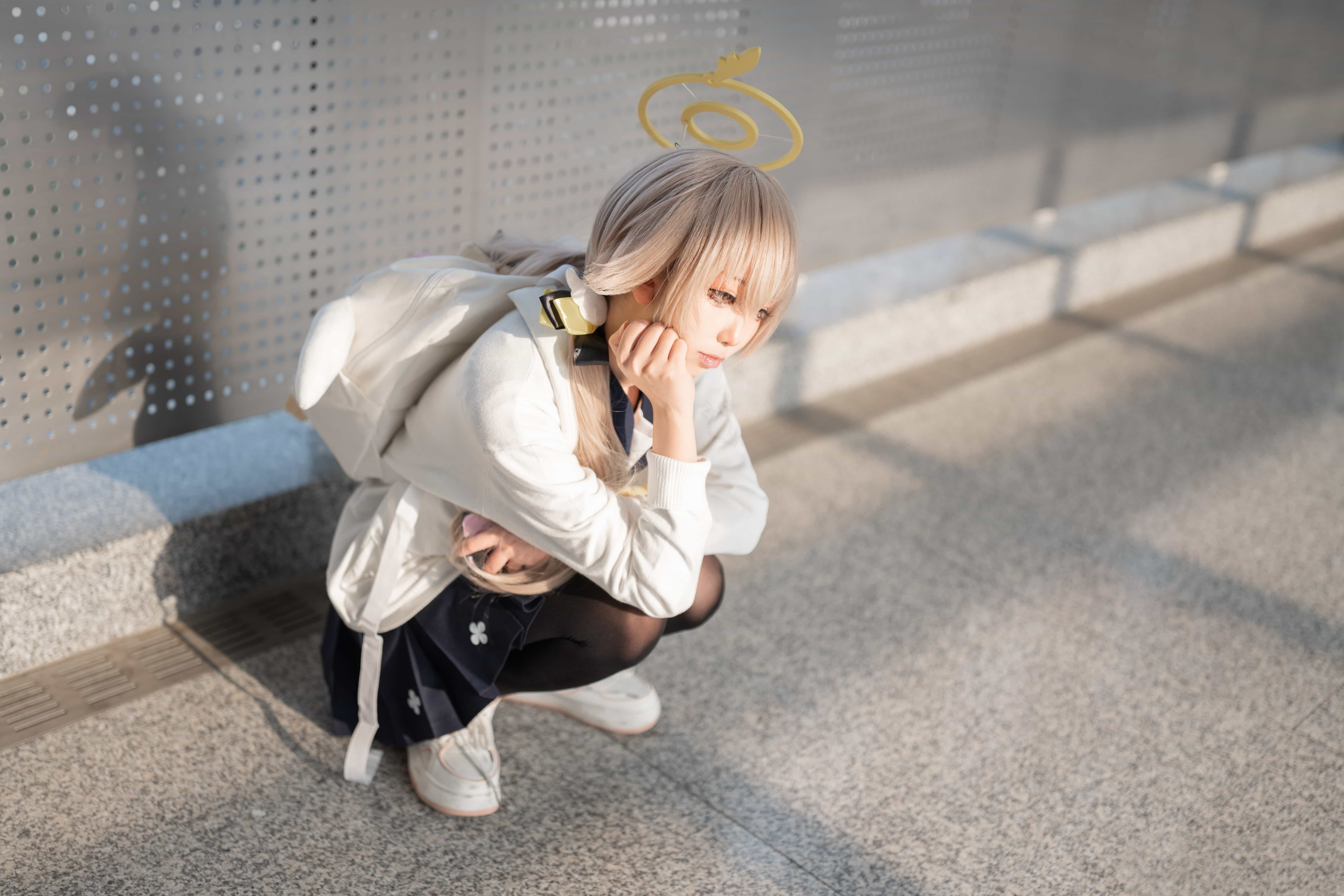 图片[3]-二次元COS分享[COSplay]今天不当蒙面劫匪 今天是软糯学生hfm-二次元COS分享次元吧