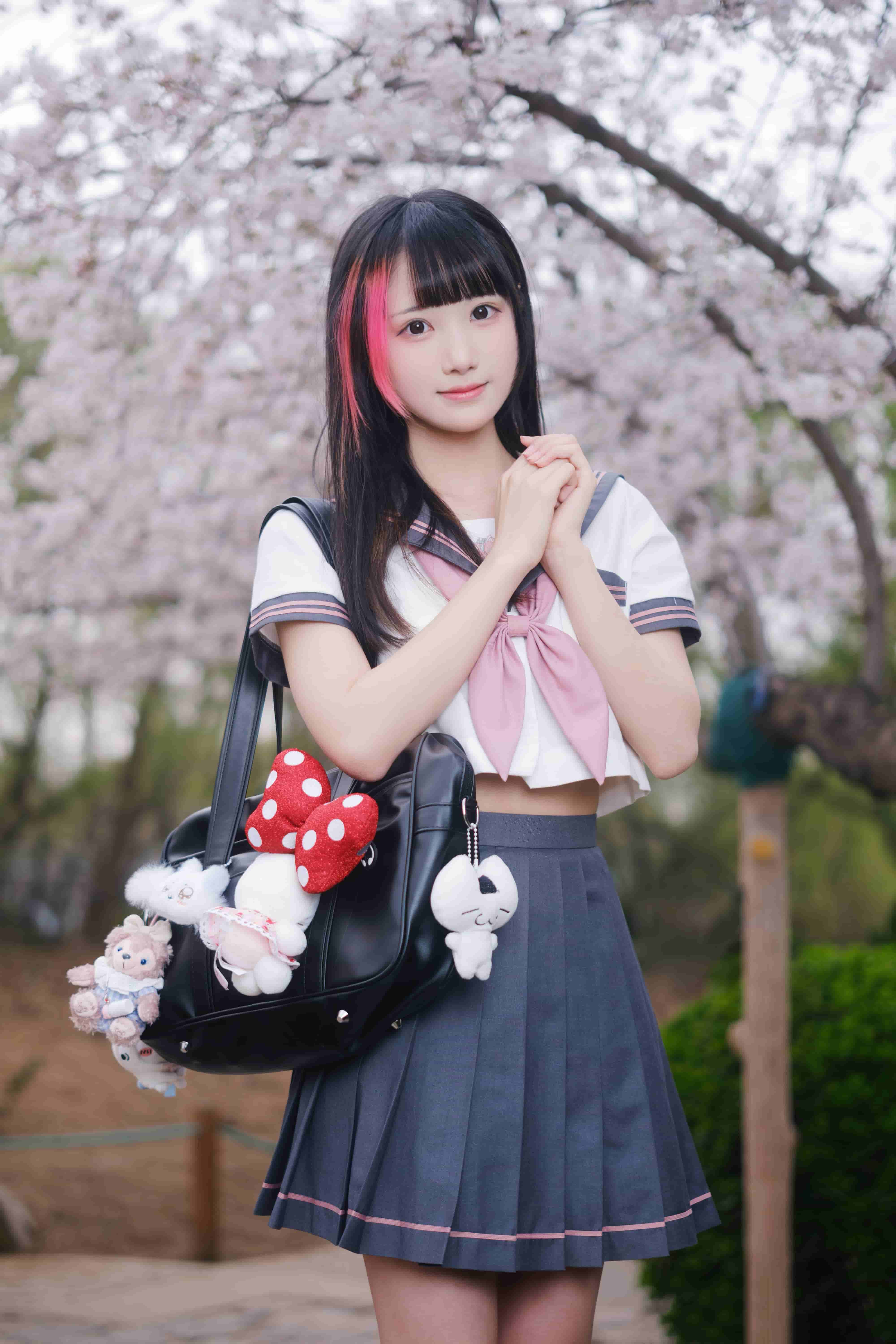 图片[8]-二次元COS分享[JK]自你踏入我的春天，连樱花都黯然了颜色。-二次元COS分享次元吧